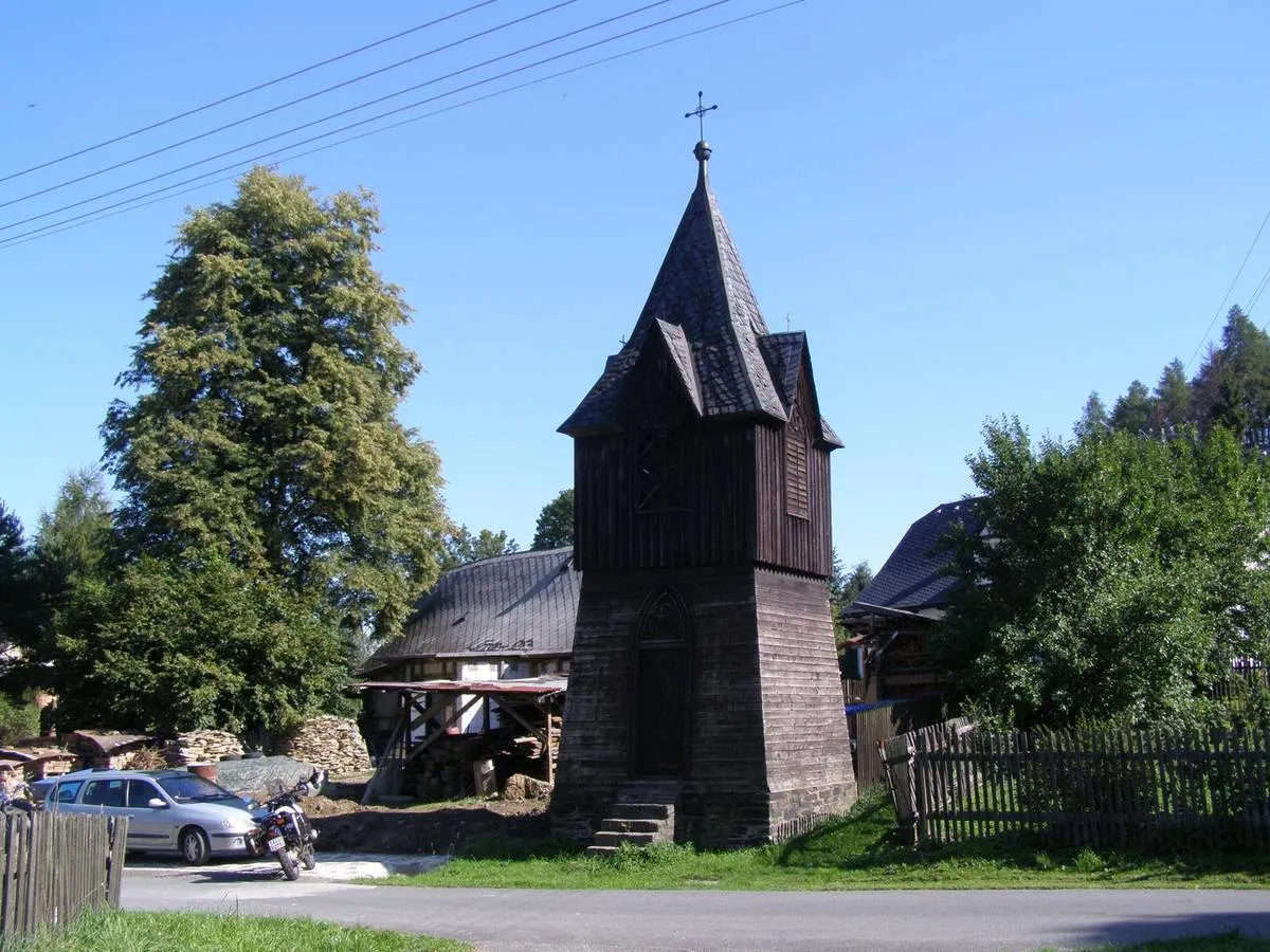 Photo showing: Bell tower in Rýmařov in Bruntál District – entry no. 28501.