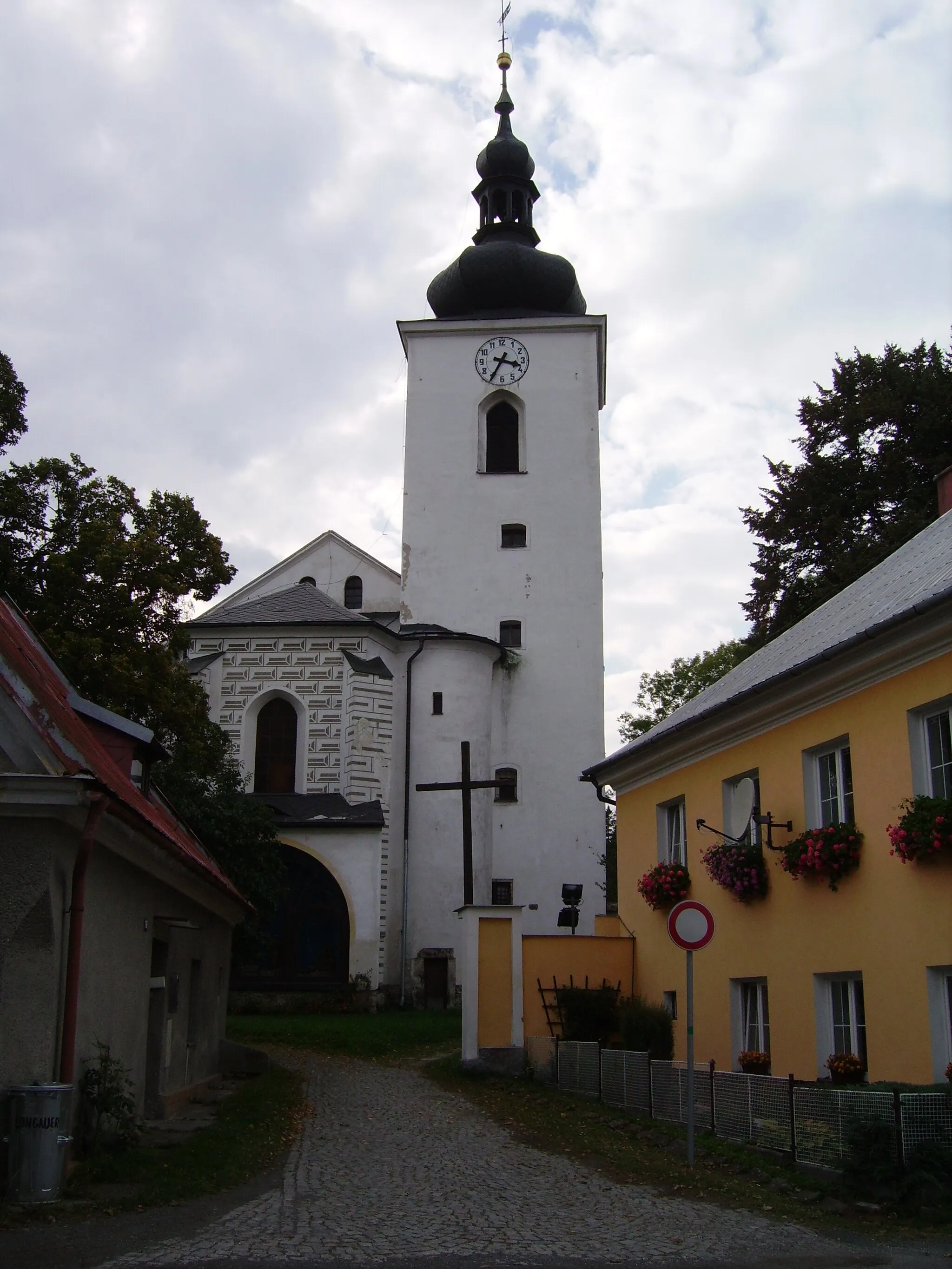 Photo showing: Moravský Beroun: Kostel Nanebevzetí Panny Marie