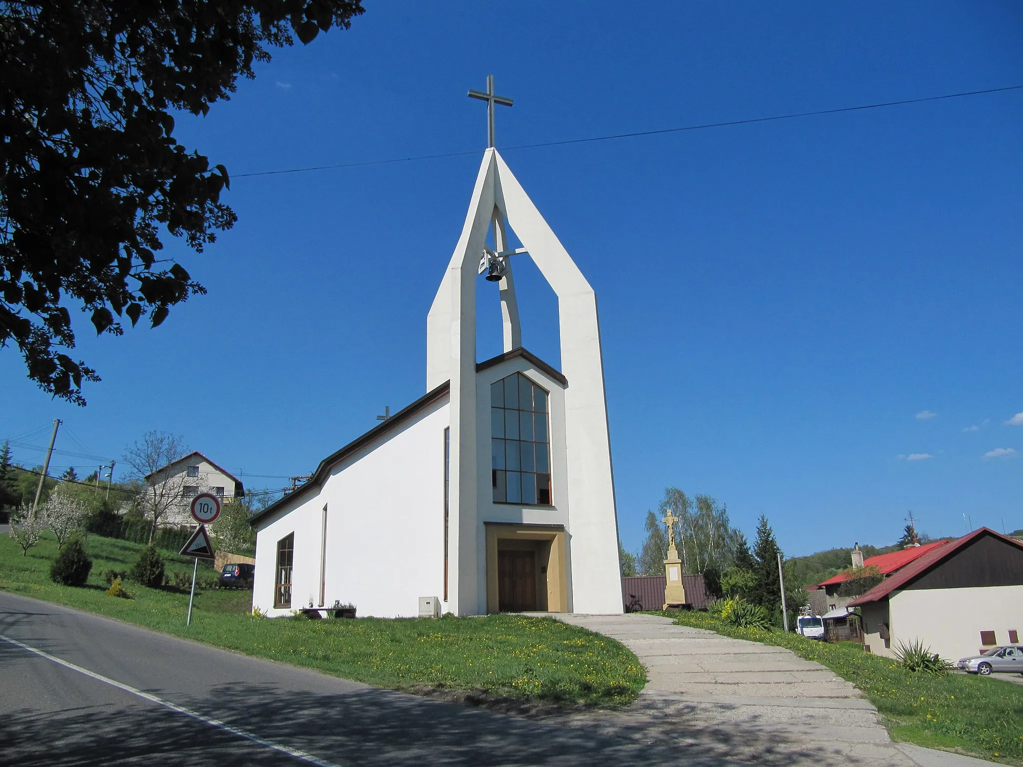 Photo showing: Bohuslavice u Zlína in Zlín District, Czech Republic. Chapel of the Visitation.