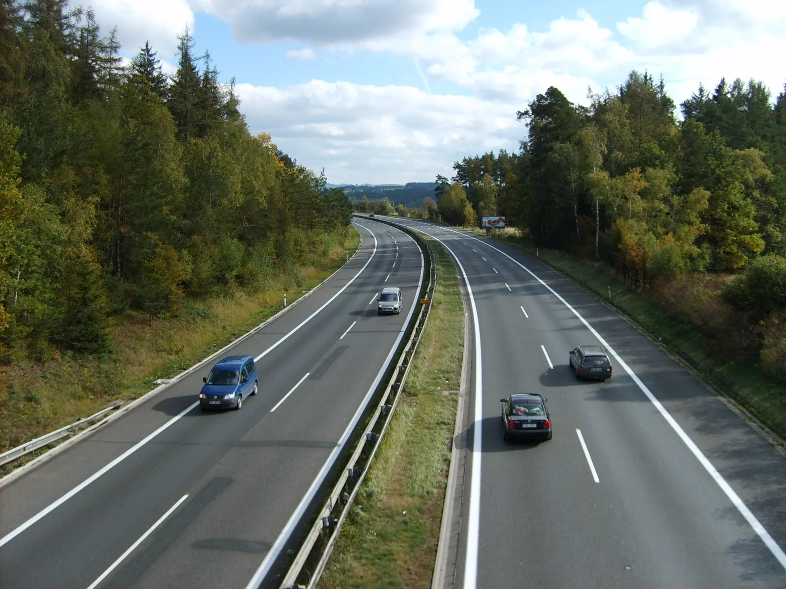 Photo showing: Highway D1 in the Czech Republic near Studený (km 75)