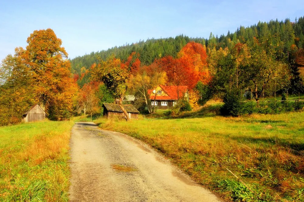 Photo showing: Hřívová, a part of Valašská Bystřice.