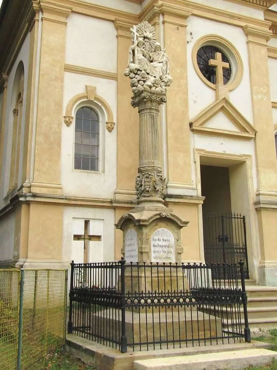 Photo showing: Memorial column in Těšetice in Olomouc District – entry no. 13281.