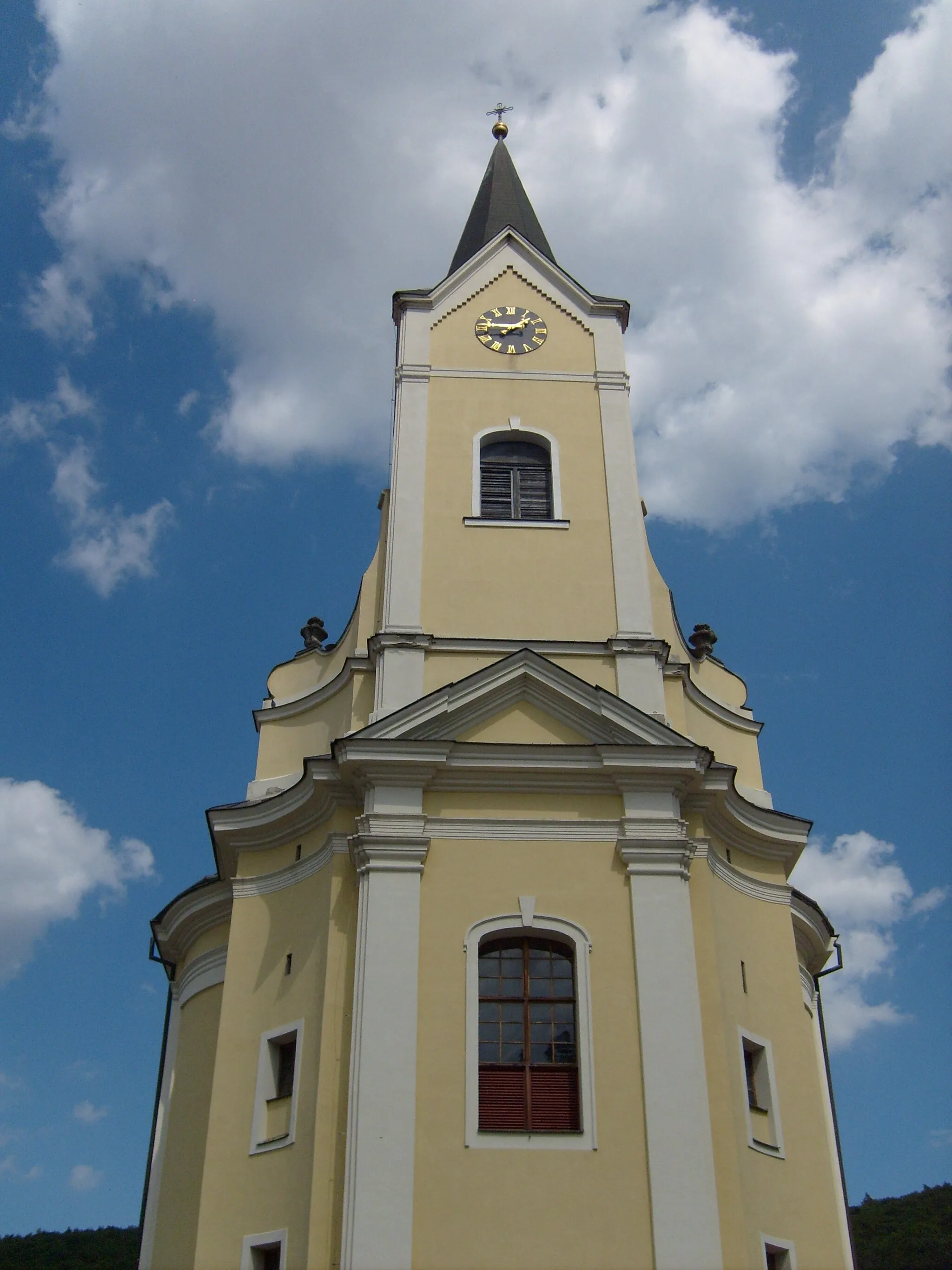 Photo showing: Church of St John the Baptist in Čechy pod Kosířem, Prostějov District, Czech Republic.