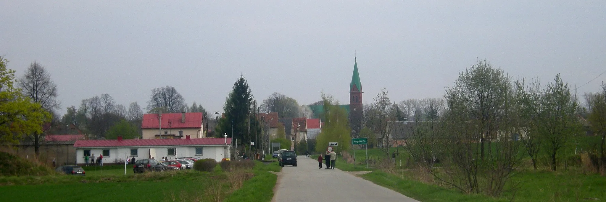 Photo showing: Widok na wieś pl:Koperniki od strony Siestrzechowic