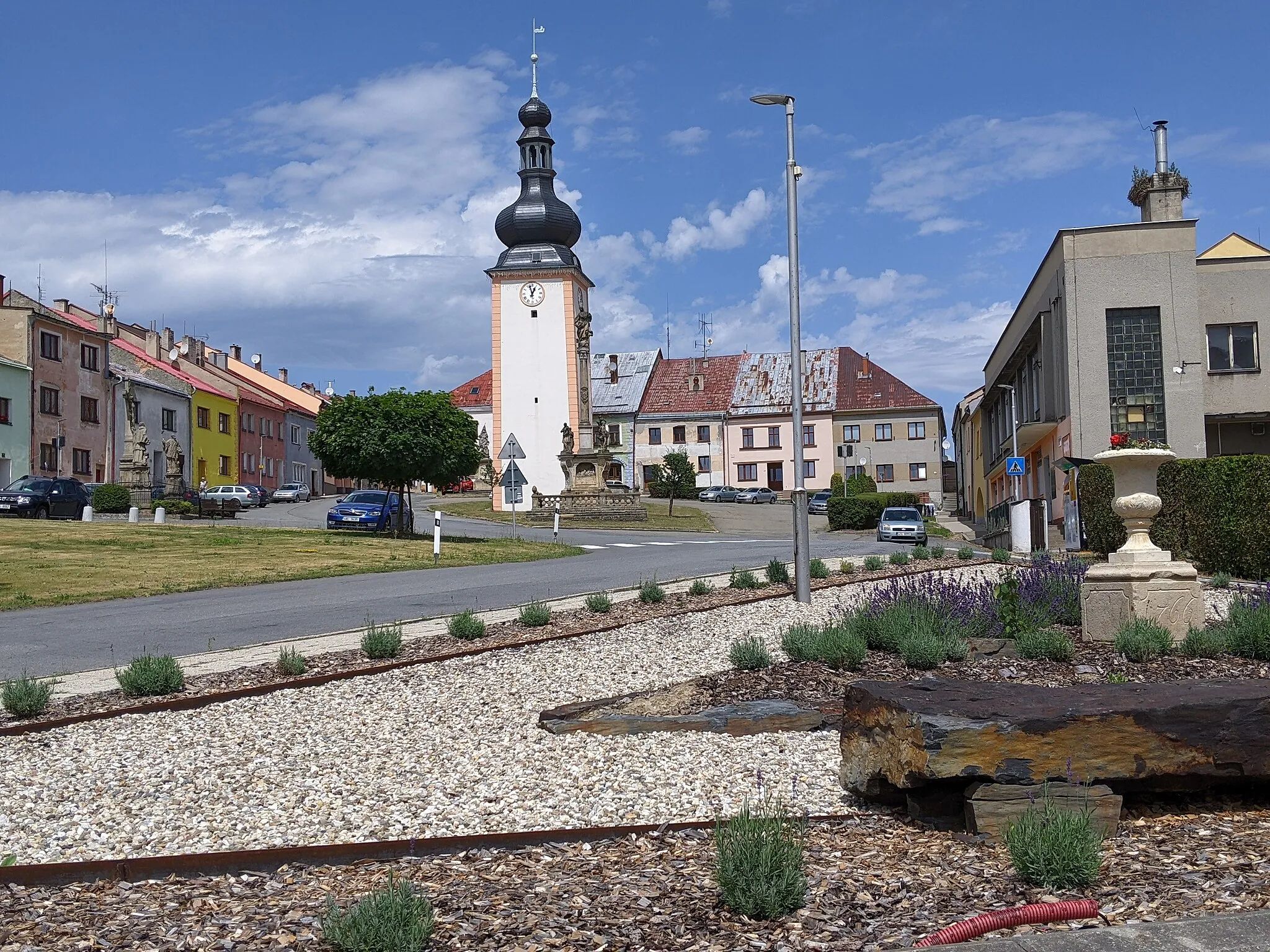 Photo showing: Potštát - Bočkovo náměstí