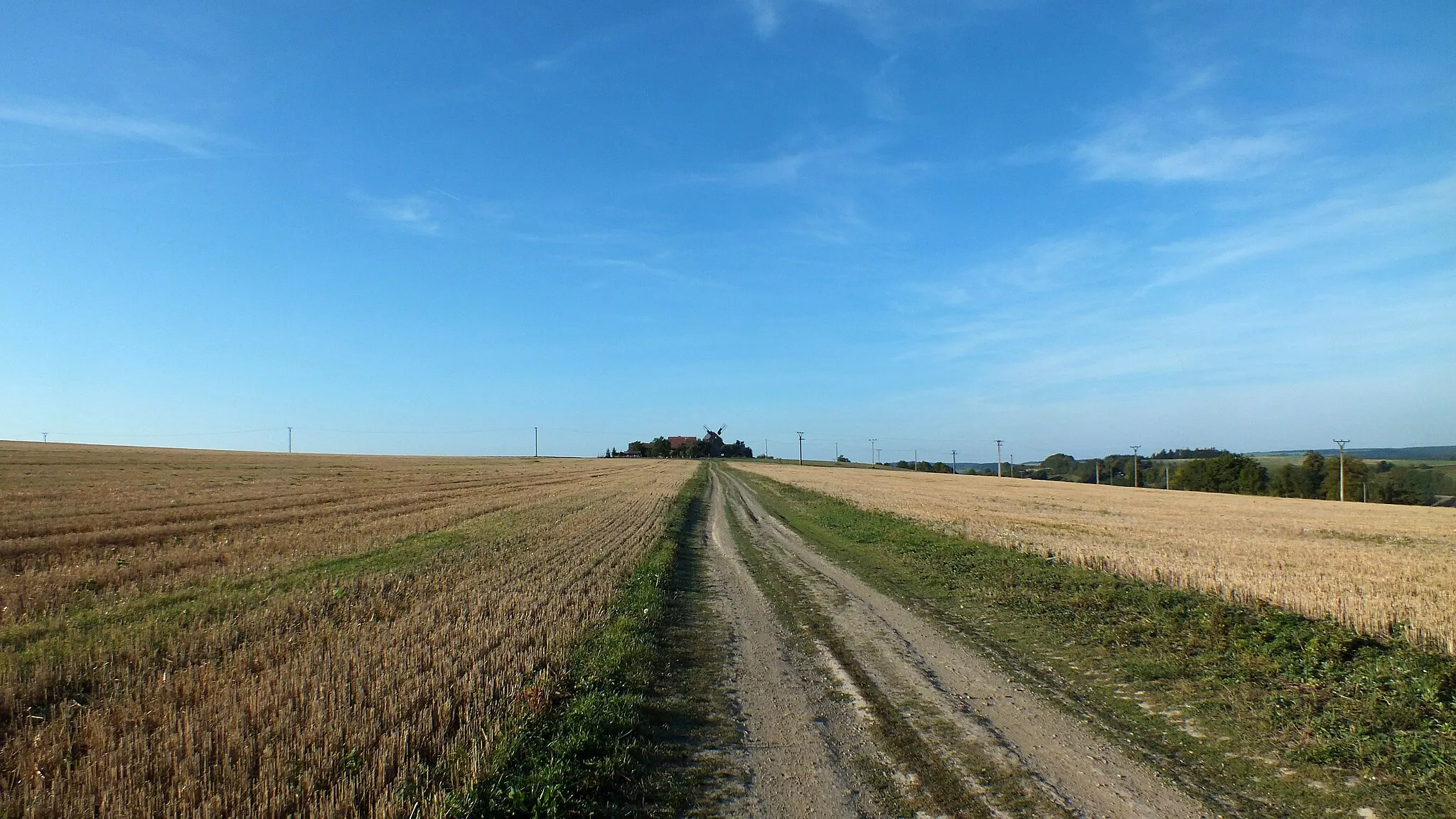 Photo showing: The path to the windmill in Partutovice