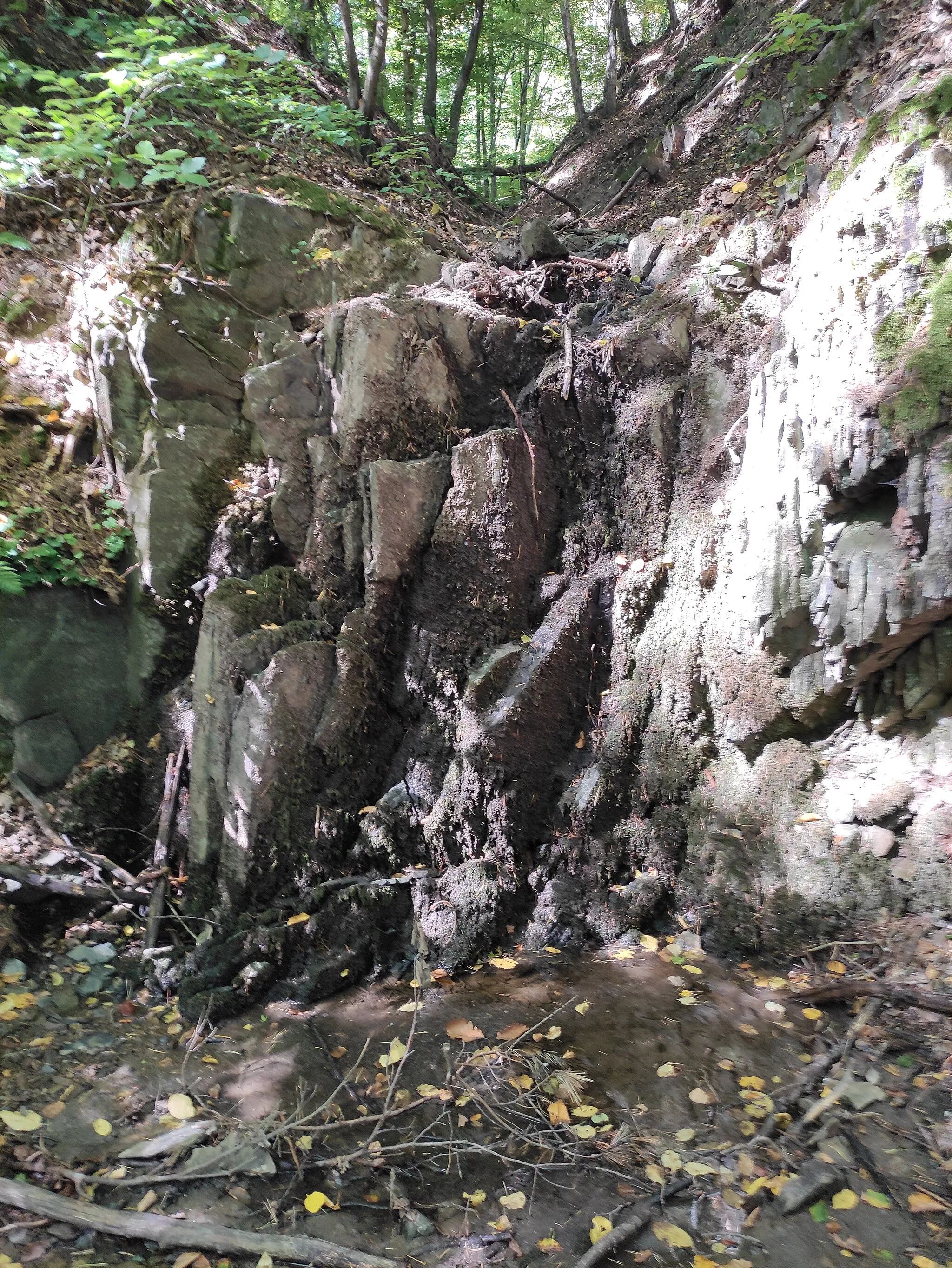 Photo showing: Posluchovské vodopády, Hlubočky, Nízký Jeseník, okres Olomouc
