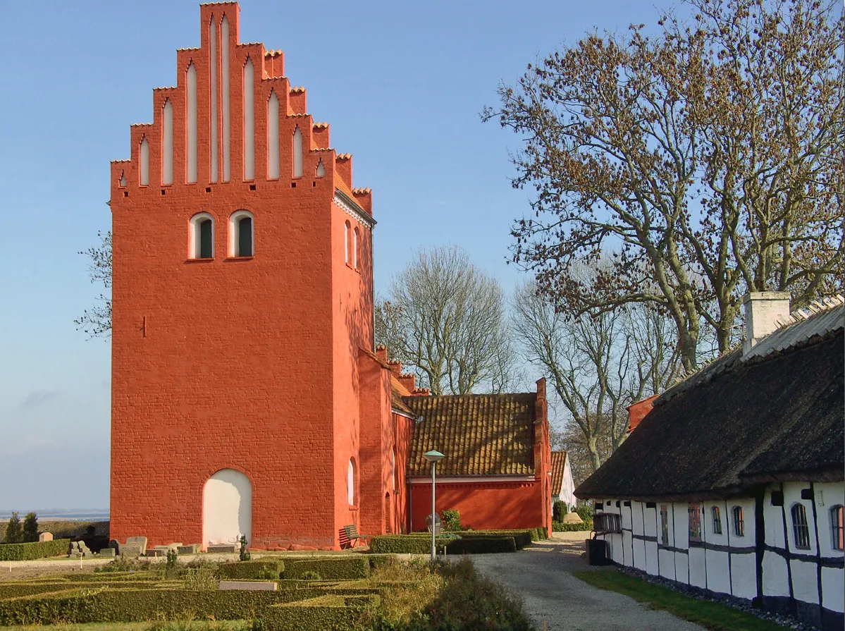 Photo showing: Gershøj kirke, vest side