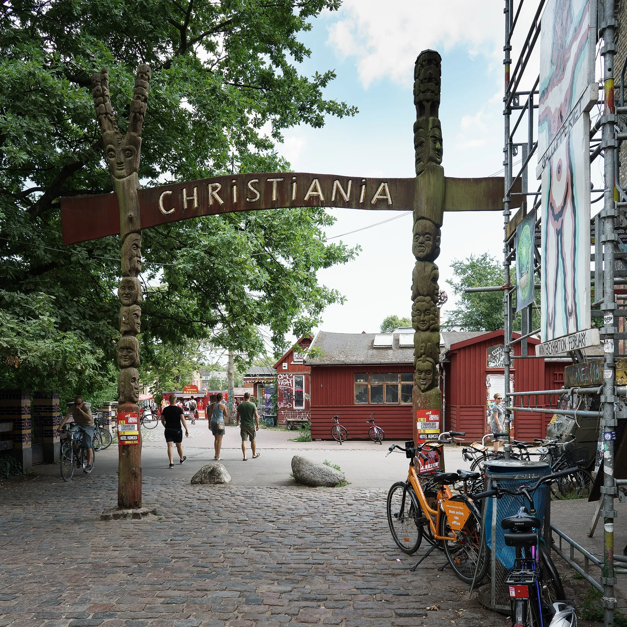 Photo showing: Freetown Christiania - entrance / exit