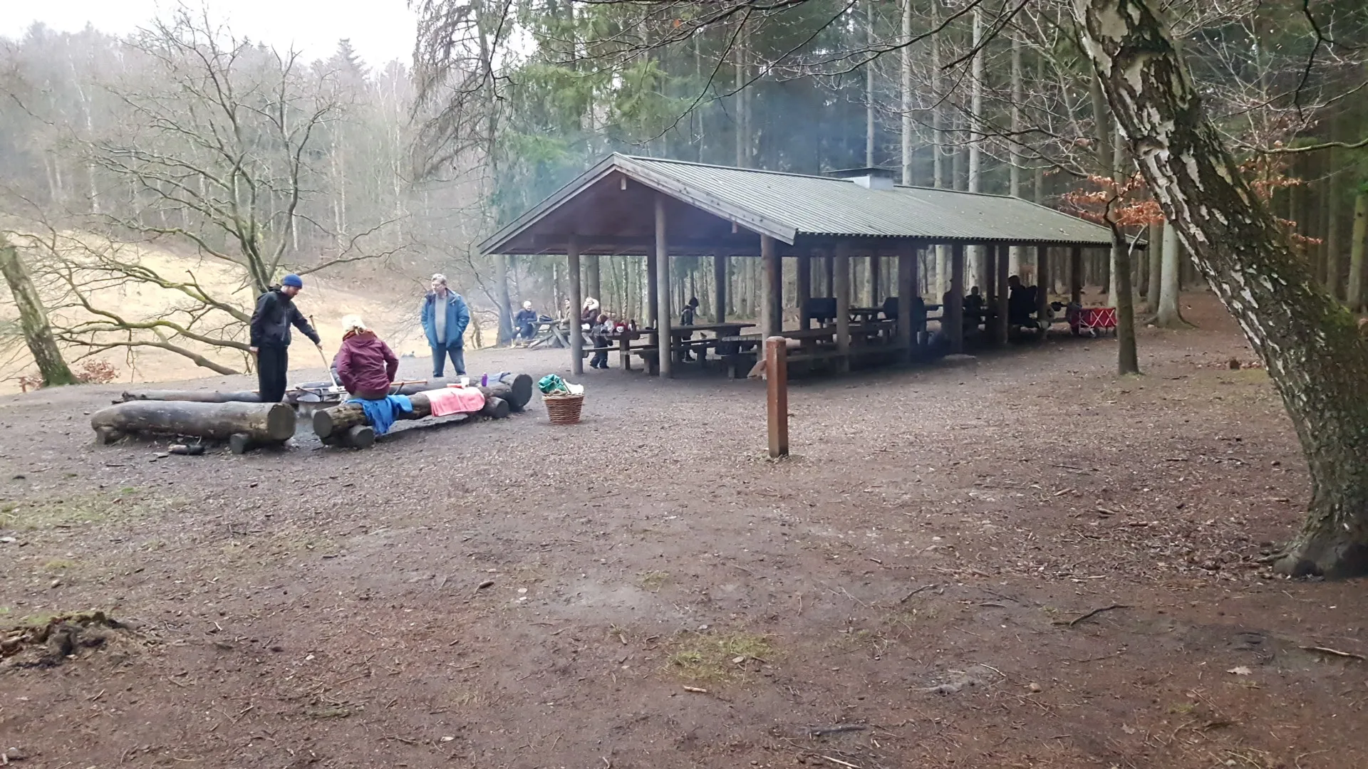 Photo showing: Geel Skov Fire Pit and picnic house
