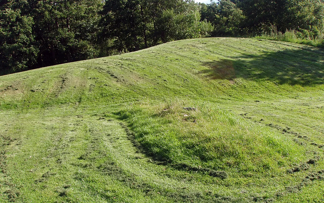 Photo showing: Hjortholm Voldsted ligger ved den sydøstlige ende af Furesøen, ved Frederiksdal i Sorgenfri Sogn, Lyngby-Taarbæk Kommune. Sjælland, Denmark da:Hjortholm Voldsted