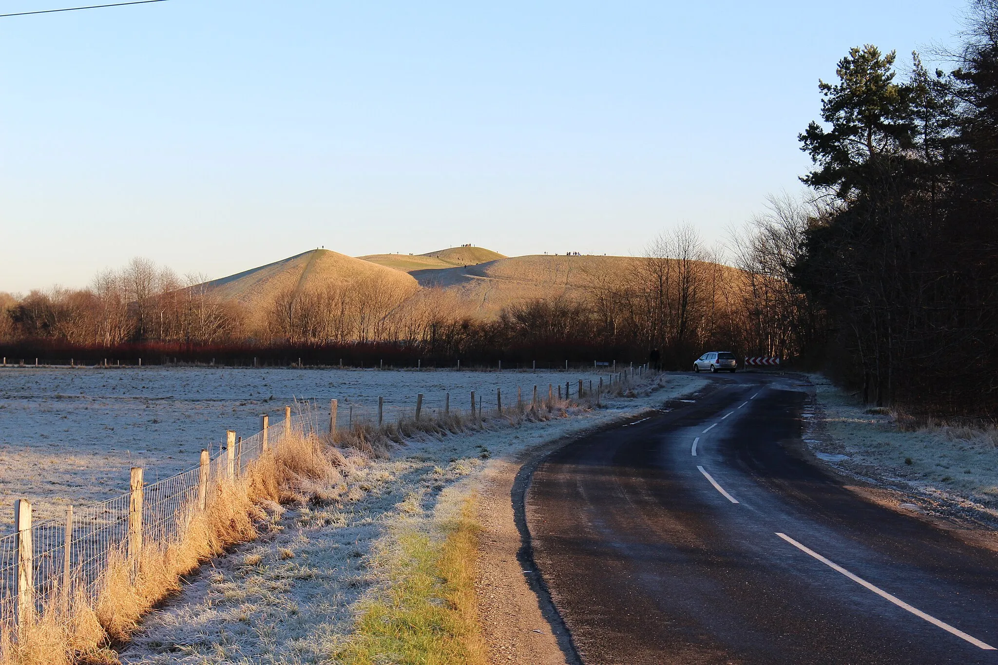 Photo showing: Herstedhøje fra vest