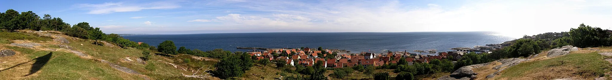 Photo showing: panorama Gudhjem z góry Bokul