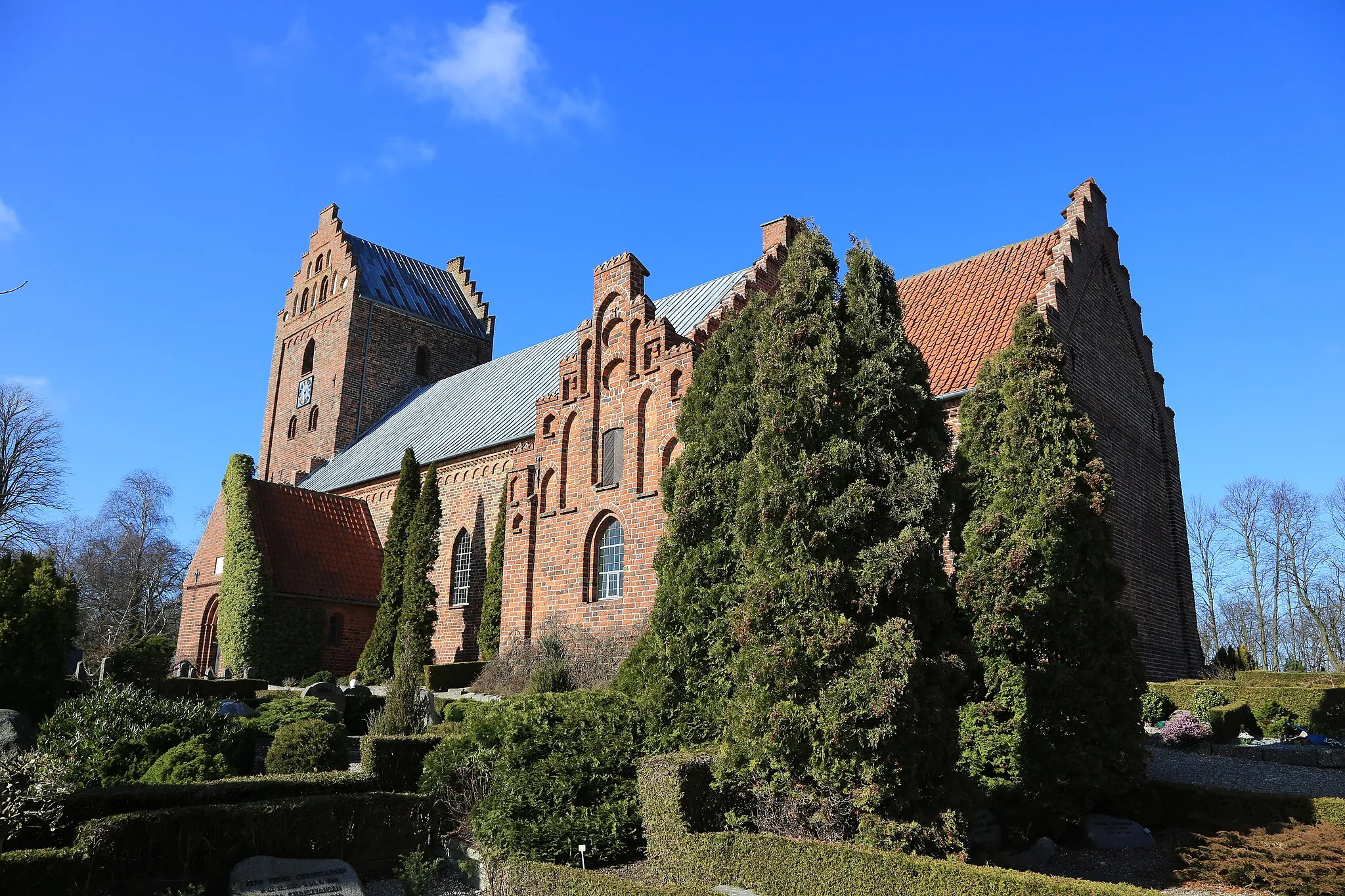Photo showing: Søborg church in Gribskov Kommune, Denmark