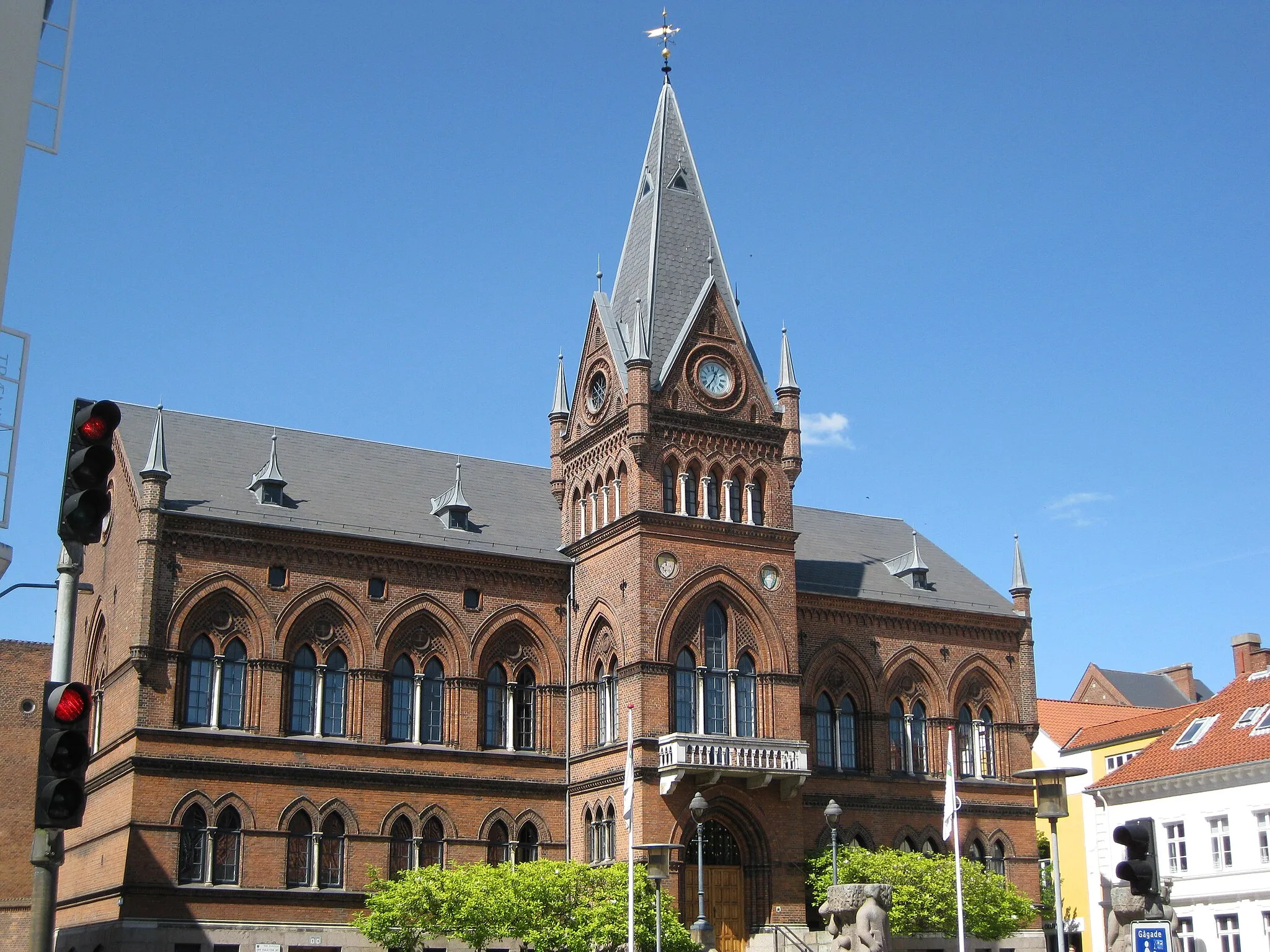 Photo showing: The town hall "Vejle Rådhus" in the town "Vejle". The town is located in South-Central Jutland, Denmark.