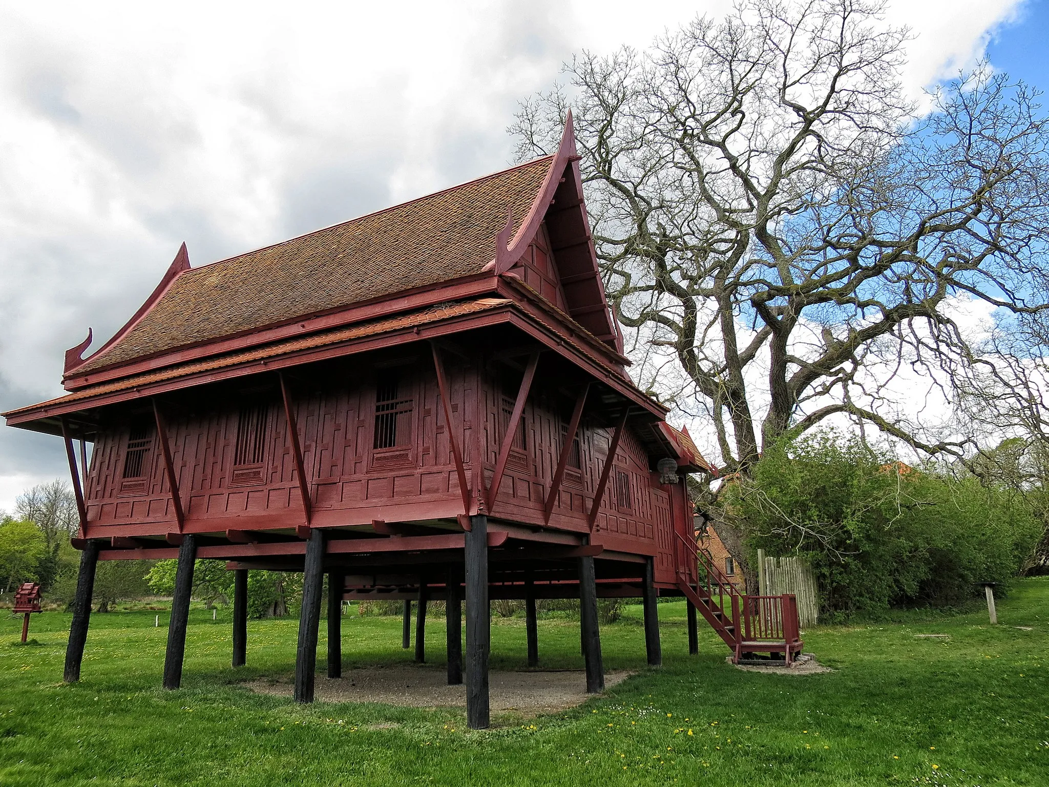 Photo showing: The Thai house at Moesgård was donated to the museum in 1970 in connection with an exhibition about Thailand.