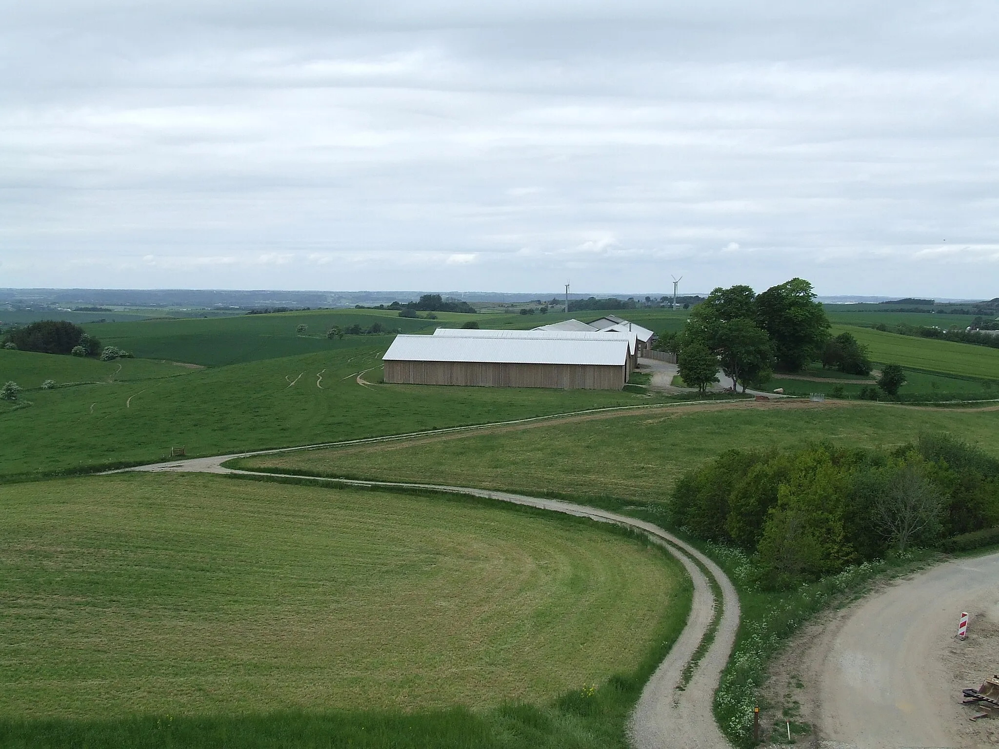 Photo showing: Mollehøj seen from the tower on Ejer Bavnehøj