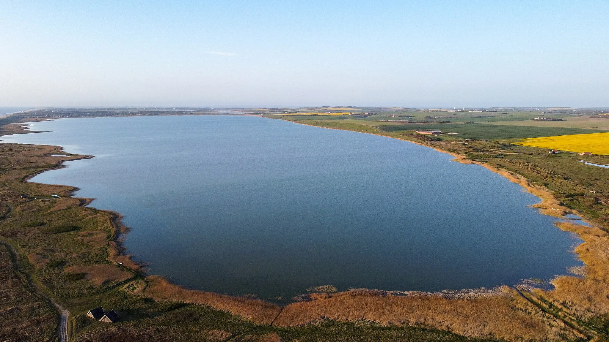 Photo showing: Aerial view of Ferring Sø