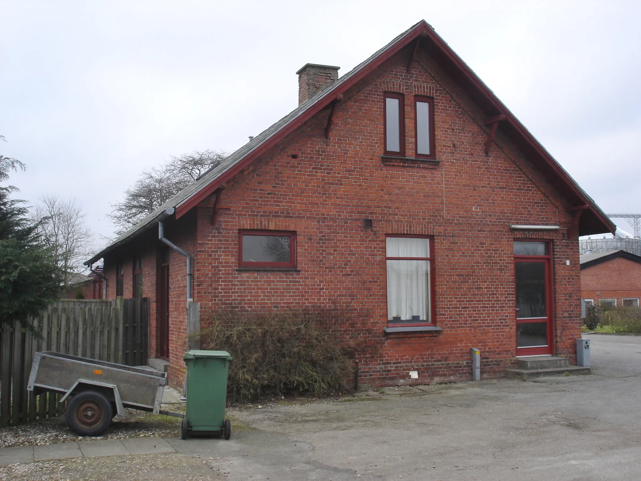 Photo showing: Hornsyld Station fra SØ