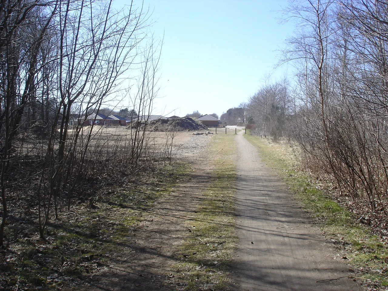 Photo showing: Horsens Vestbaners grusballast ses Ø for Vestbanen i Ejstrupholm