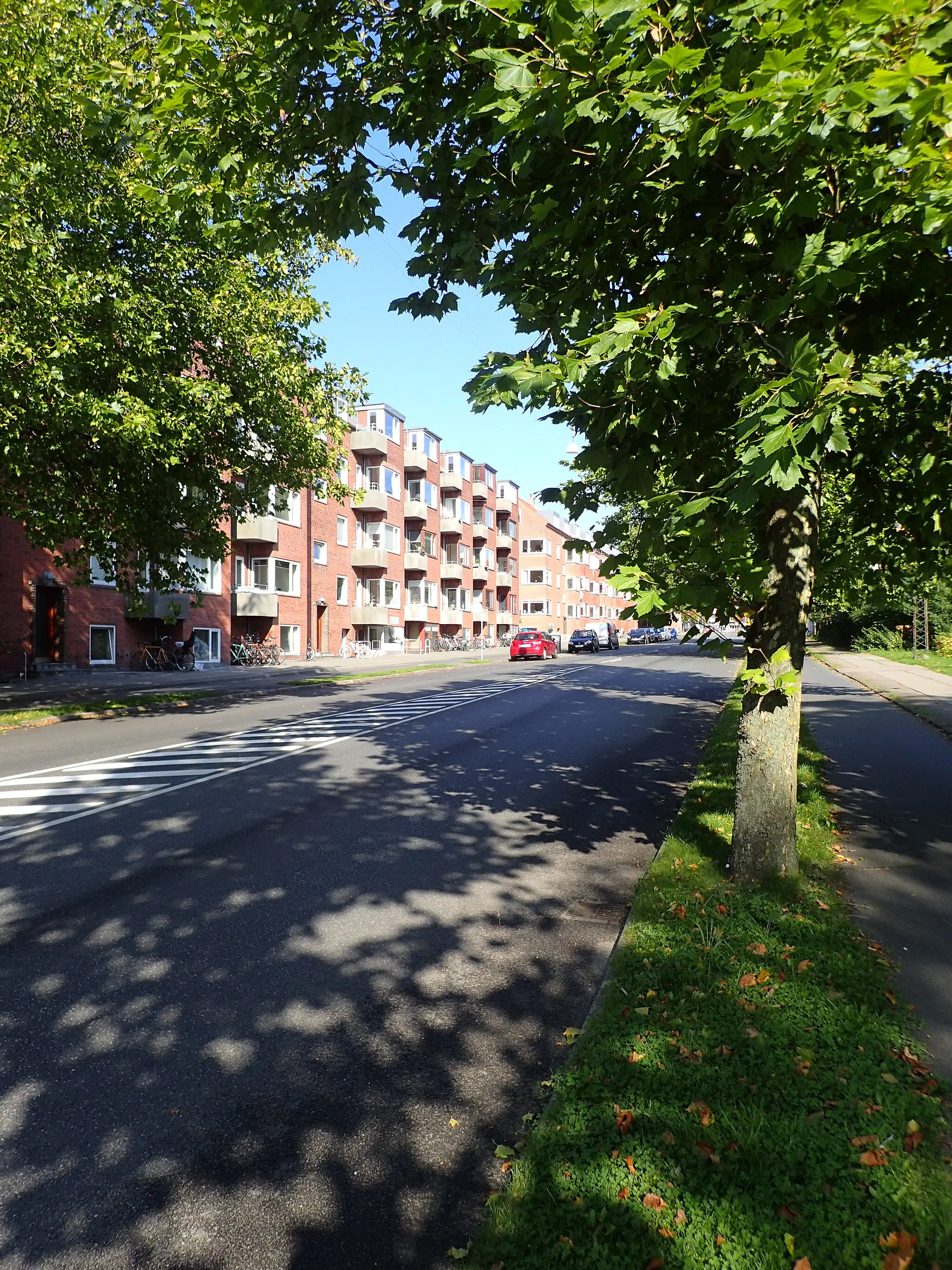 Photo showing: Langelandsgade, den nordlige ende på Christiansbjerg.