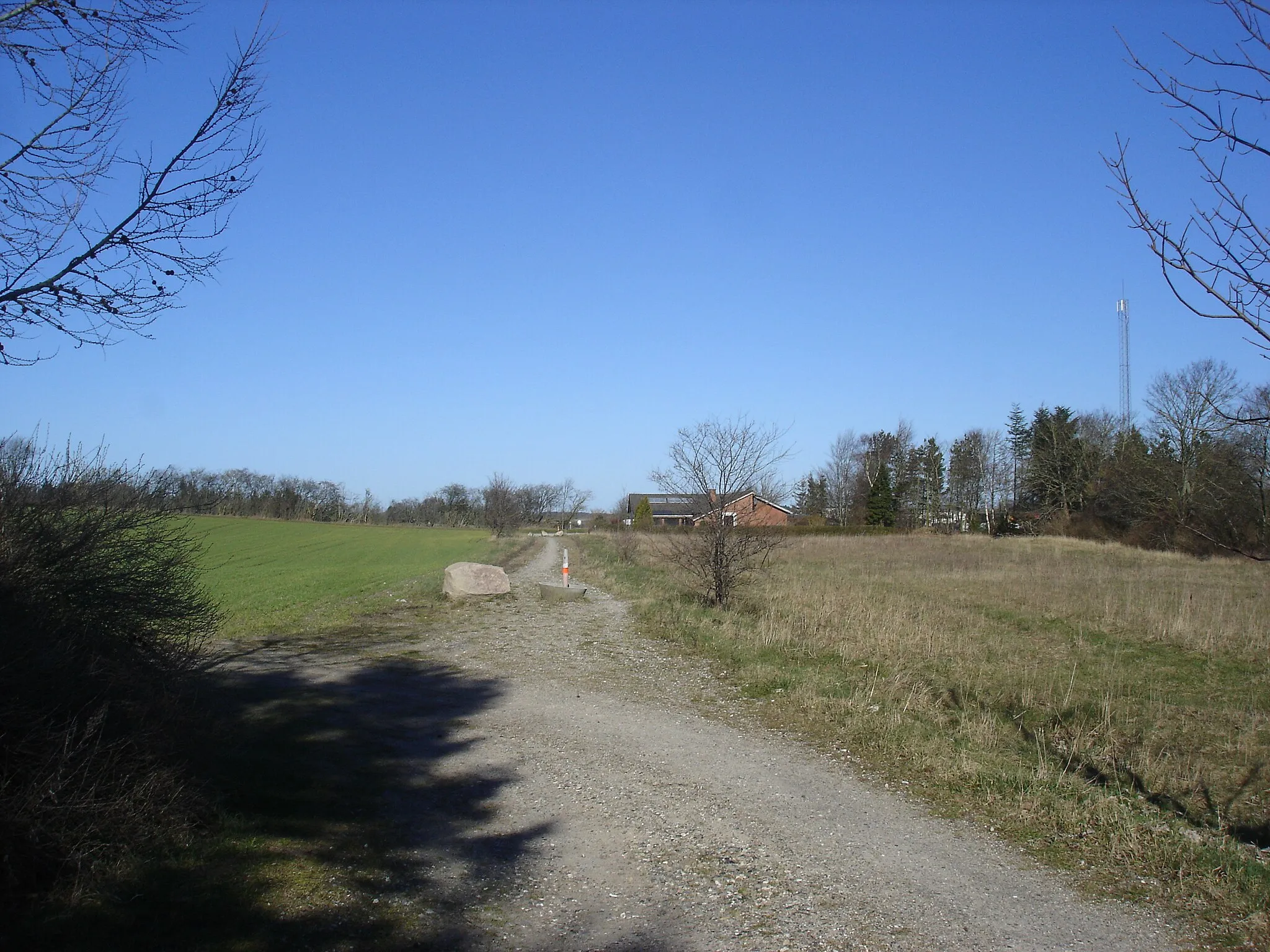 Photo showing: Hvalpsundbanens tracé på Banevolden i Ullits