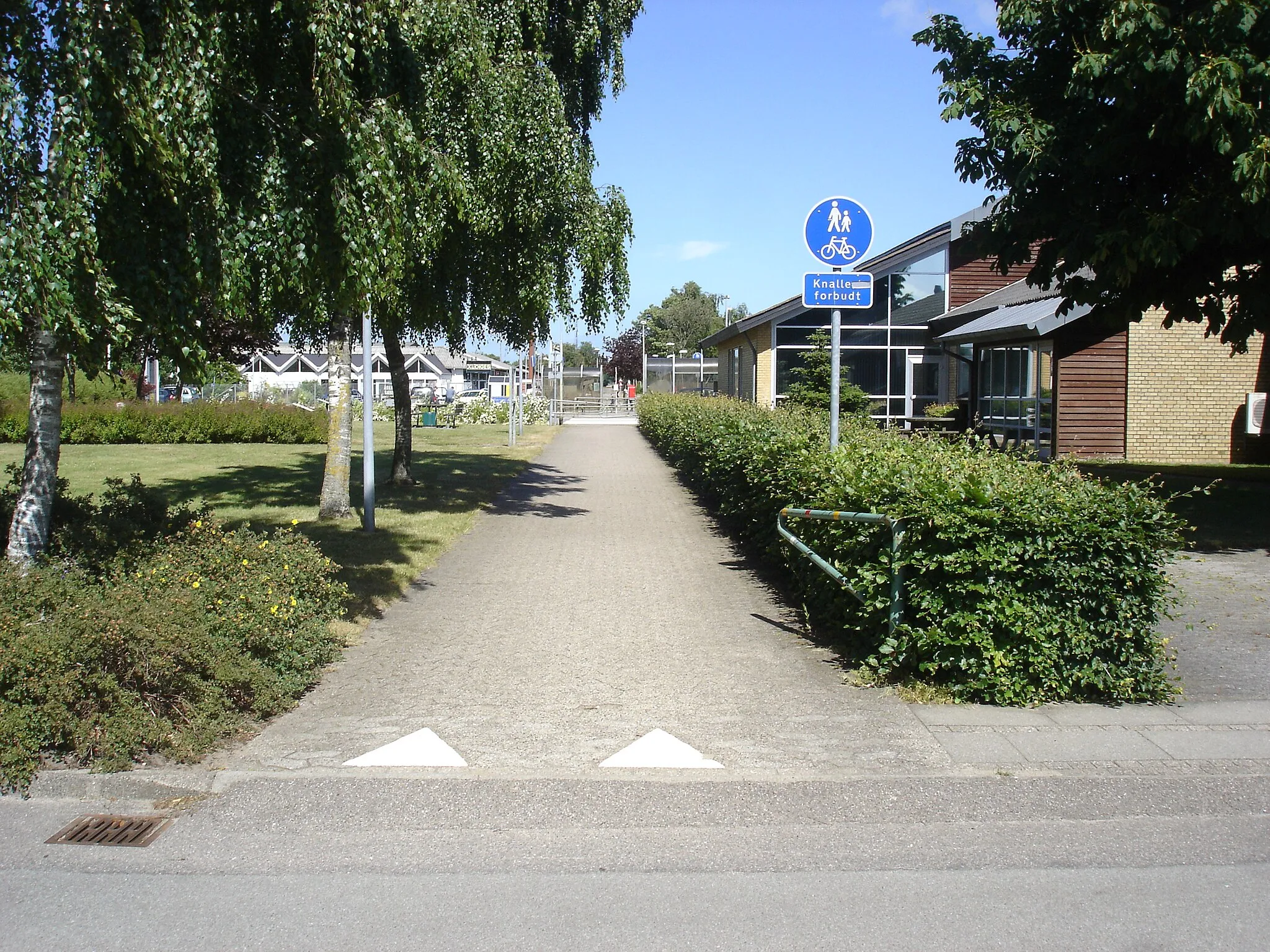 Photo showing: Alhedestien på Herning-Viborg banens tracé mellem Jernbanegade og Søndergade i Frederiks