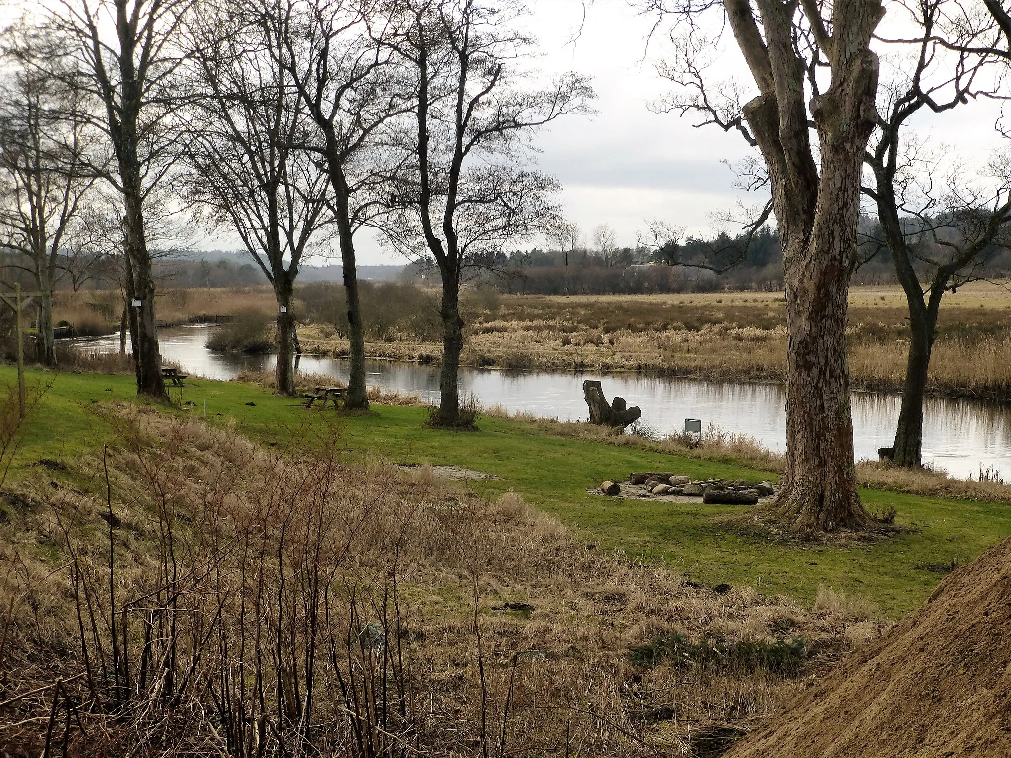 Photo showing: Gudenå set mod syd, ved Resenbro