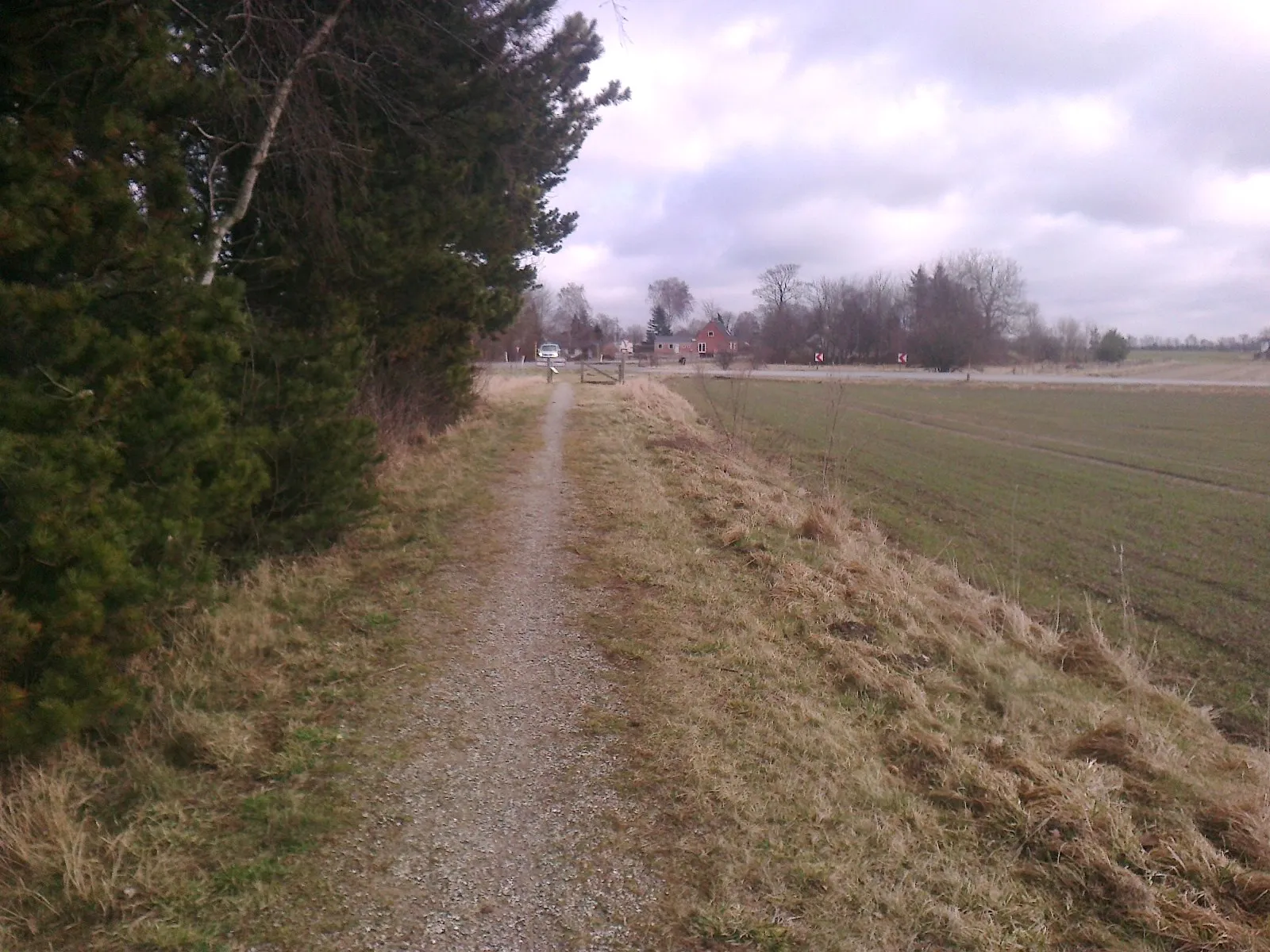 Photo showing: Gjerrildbanestien forlader tracéet inden Ramten