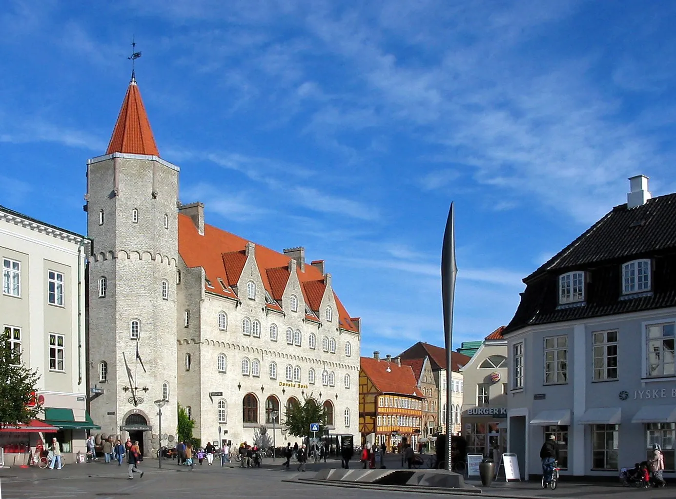 Photo showing: Nytorv Square in Aalborg, Denmark, 2004