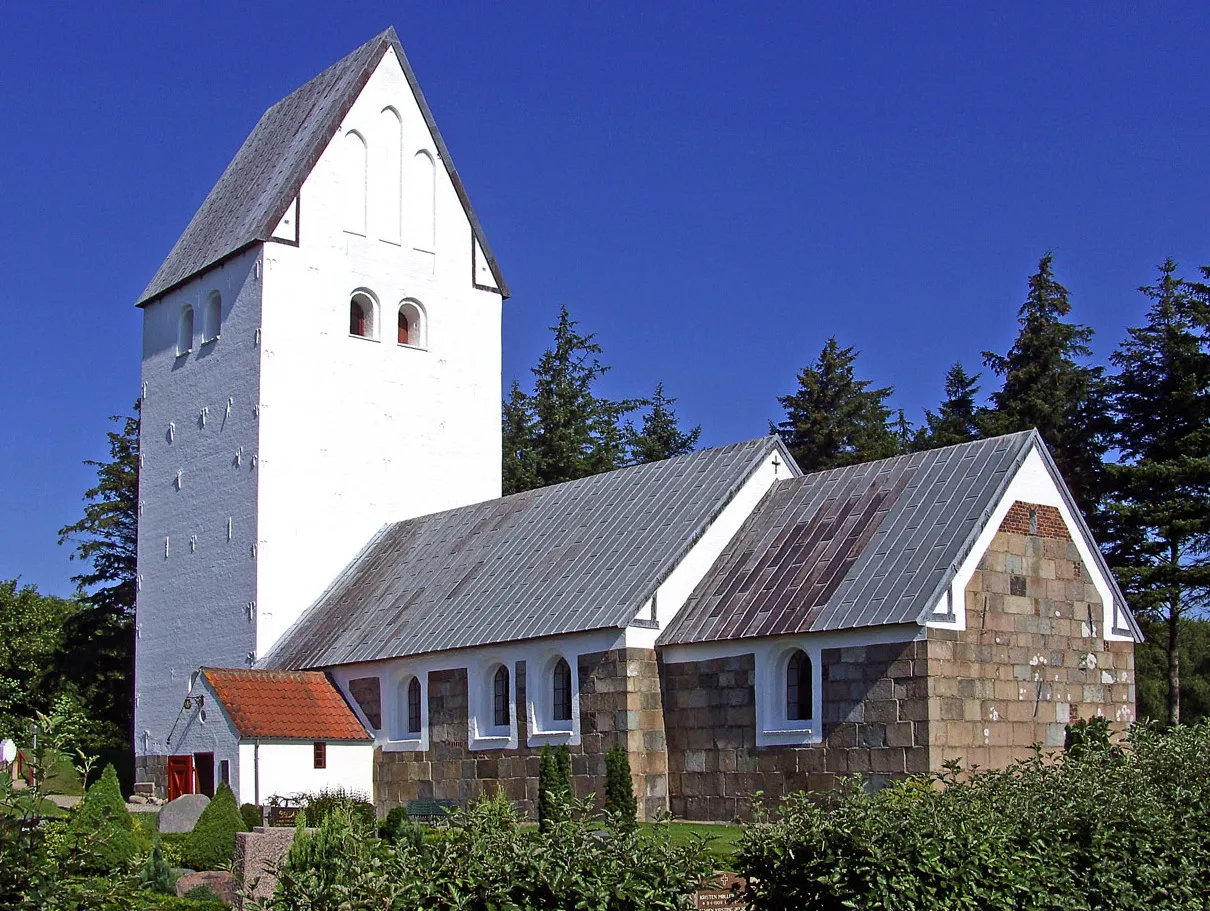 Photo showing: Hjardemål kirke (Thisted) fra sydøst