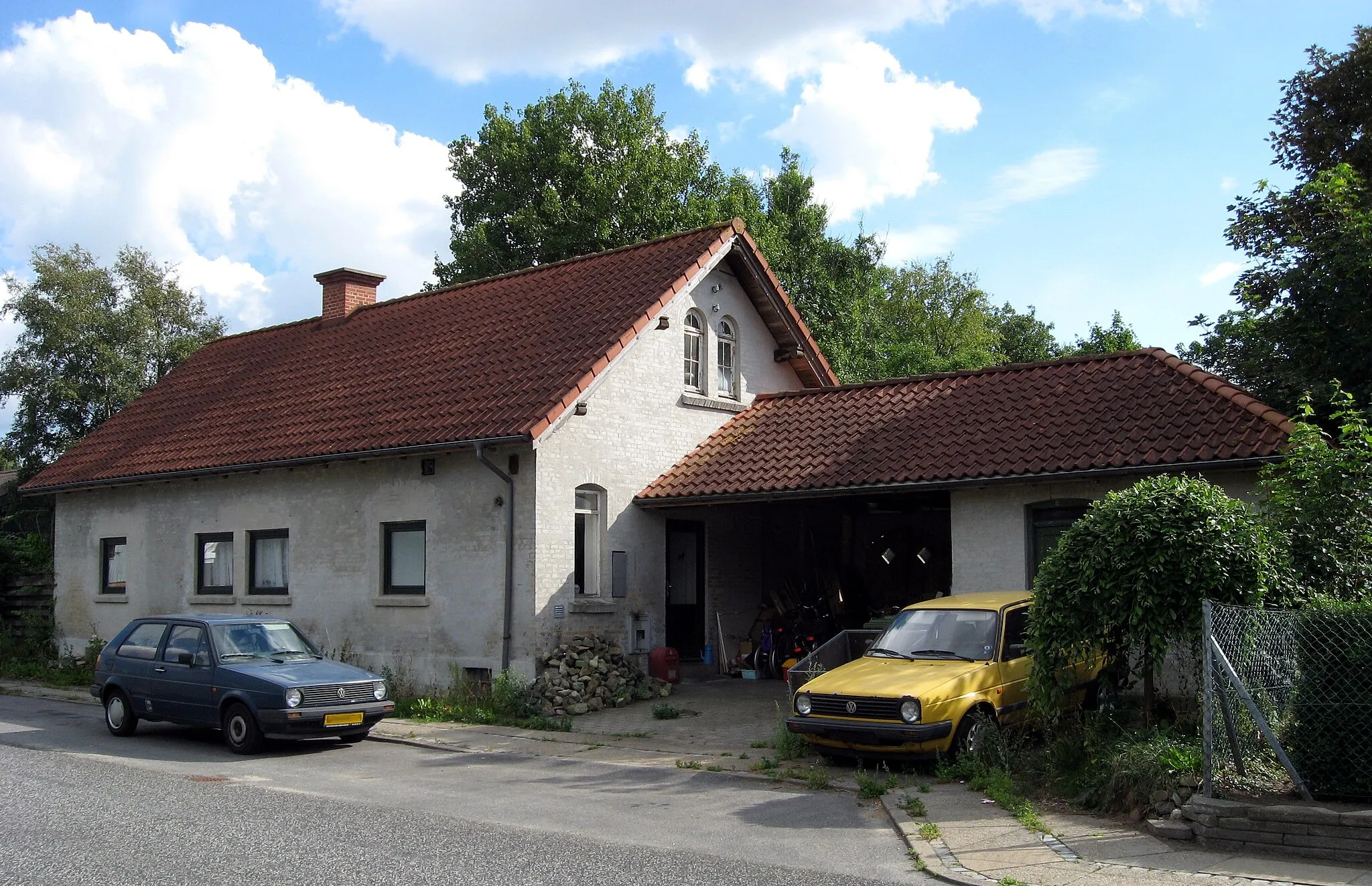 Photo showing: Gl. station i Biersted (da:Fjerritslev-Frederikshavn Jernbane)