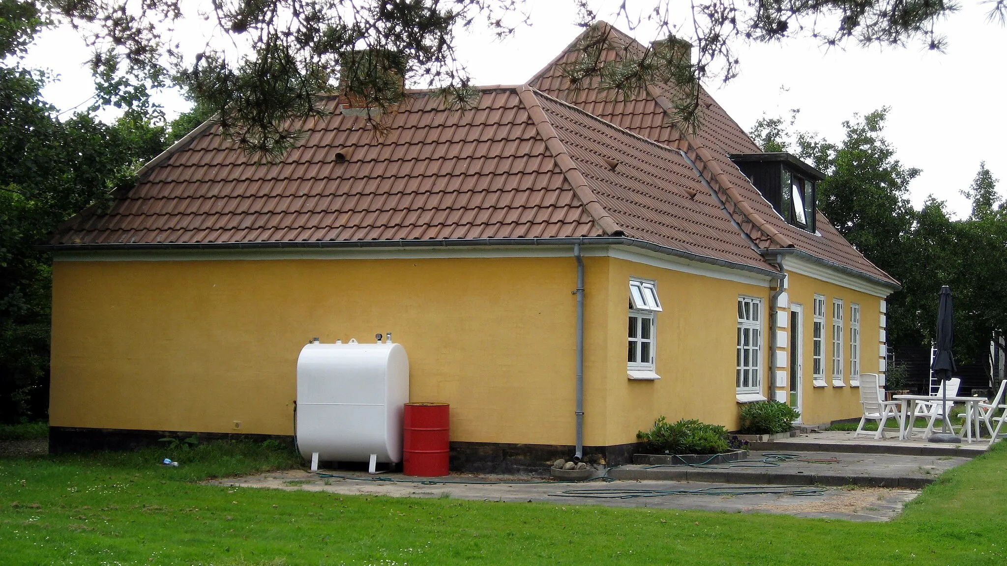 Photo showing: Gl. station i Ingstrup (da:Hjørring-Løkken-Aabybro Jernbane)