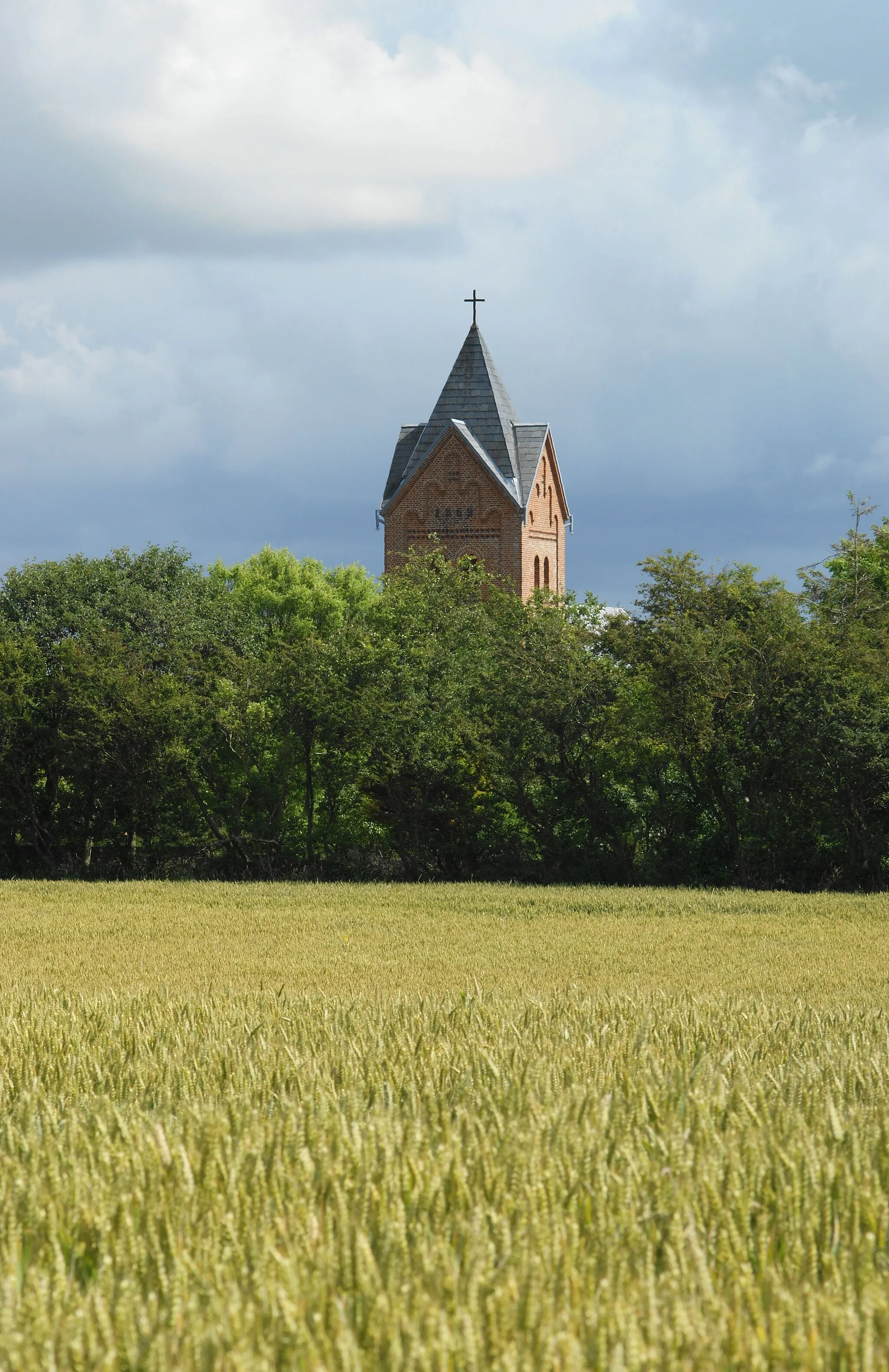 Photo showing: Harre Church Tower - 1869