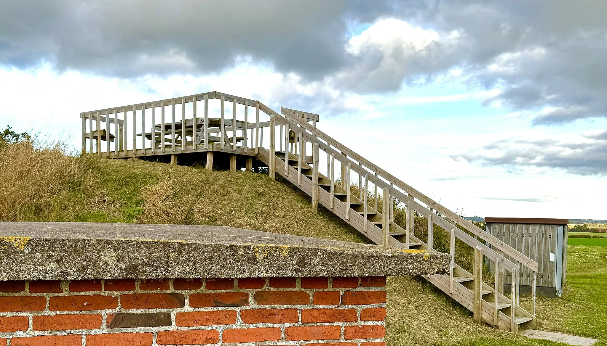 Photo showing: The viewing hill in the village of Gerlev, Denmark.