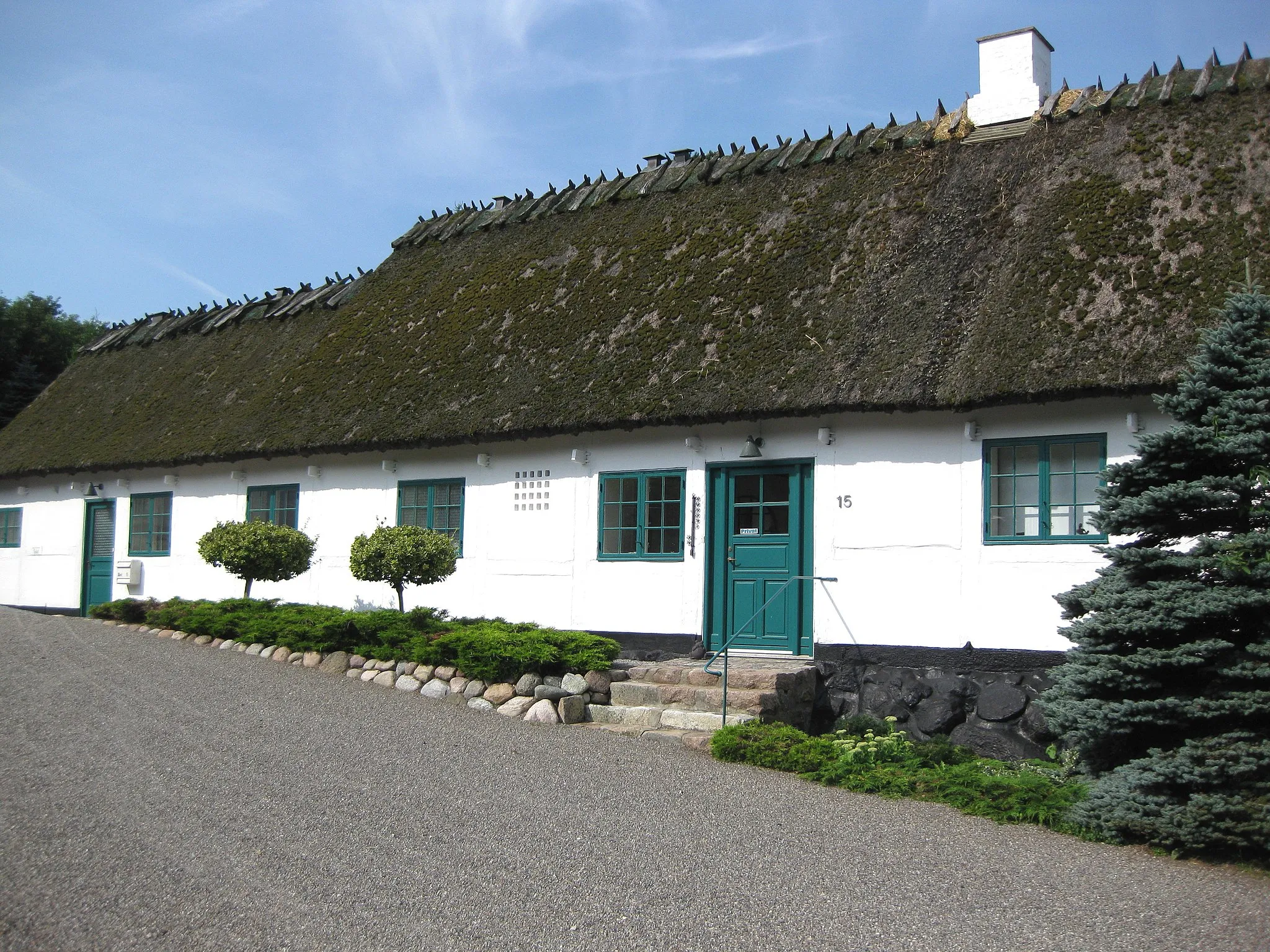 Photo showing: The museum "Grundtvigs Mindestuer" in the village "Udby". The village is located on South Zealand in east Denmark.