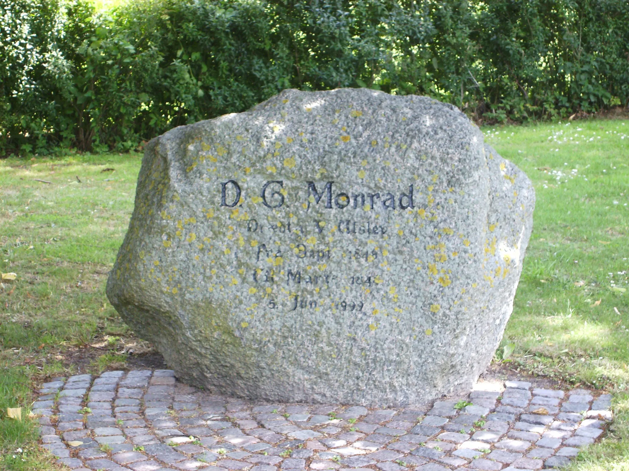 Photo showing: Memorial af D.G. Monrad, one of the main authors of the Danish Constitution, 1849