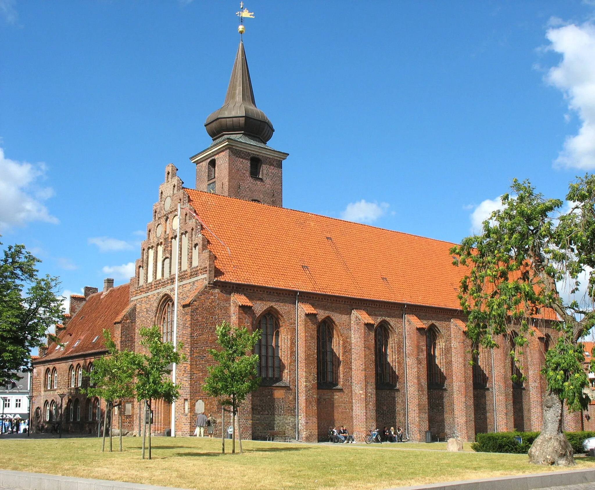 Photo showing: The old abbey church "Klosterkirken" in the town "Nykøbing Falster". It is located on the island Falster in east Denmark.