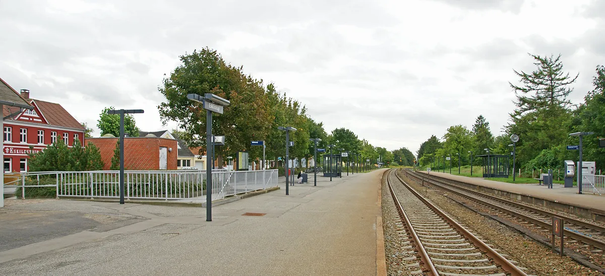 Photo showing: Railway Station in Eskilstrup, Falster, Denmark