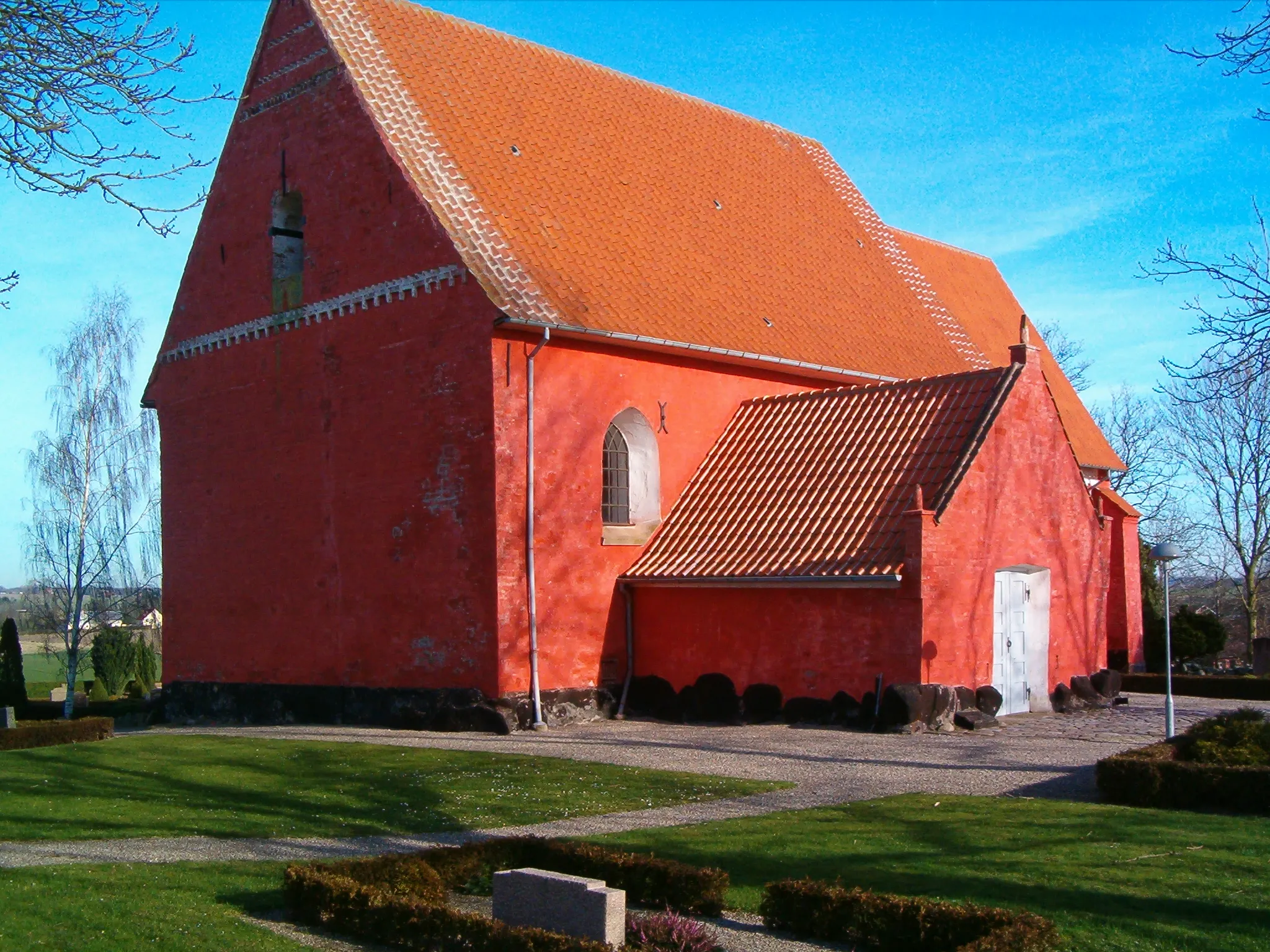 Photo showing: Bregninge Kirke (Guldborgsund Kommune februar 2008)