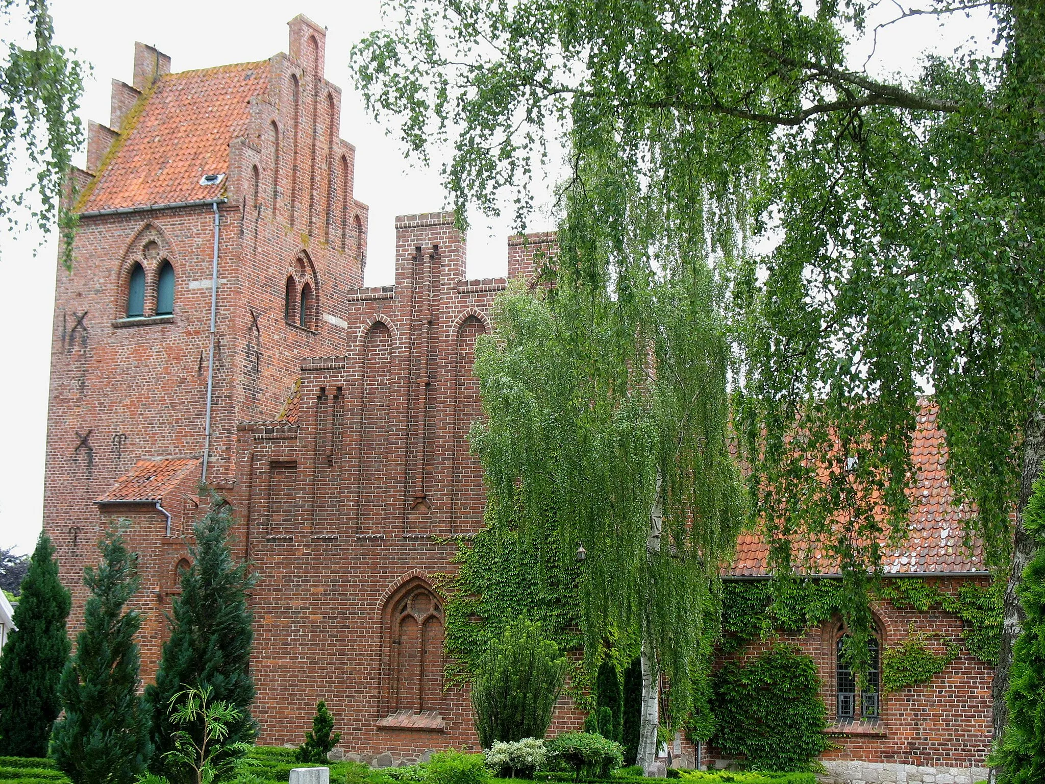 Photo showing: The church "Haslev Kirke" in the town "Haslev". It is located in South Zealand in east Denmark.