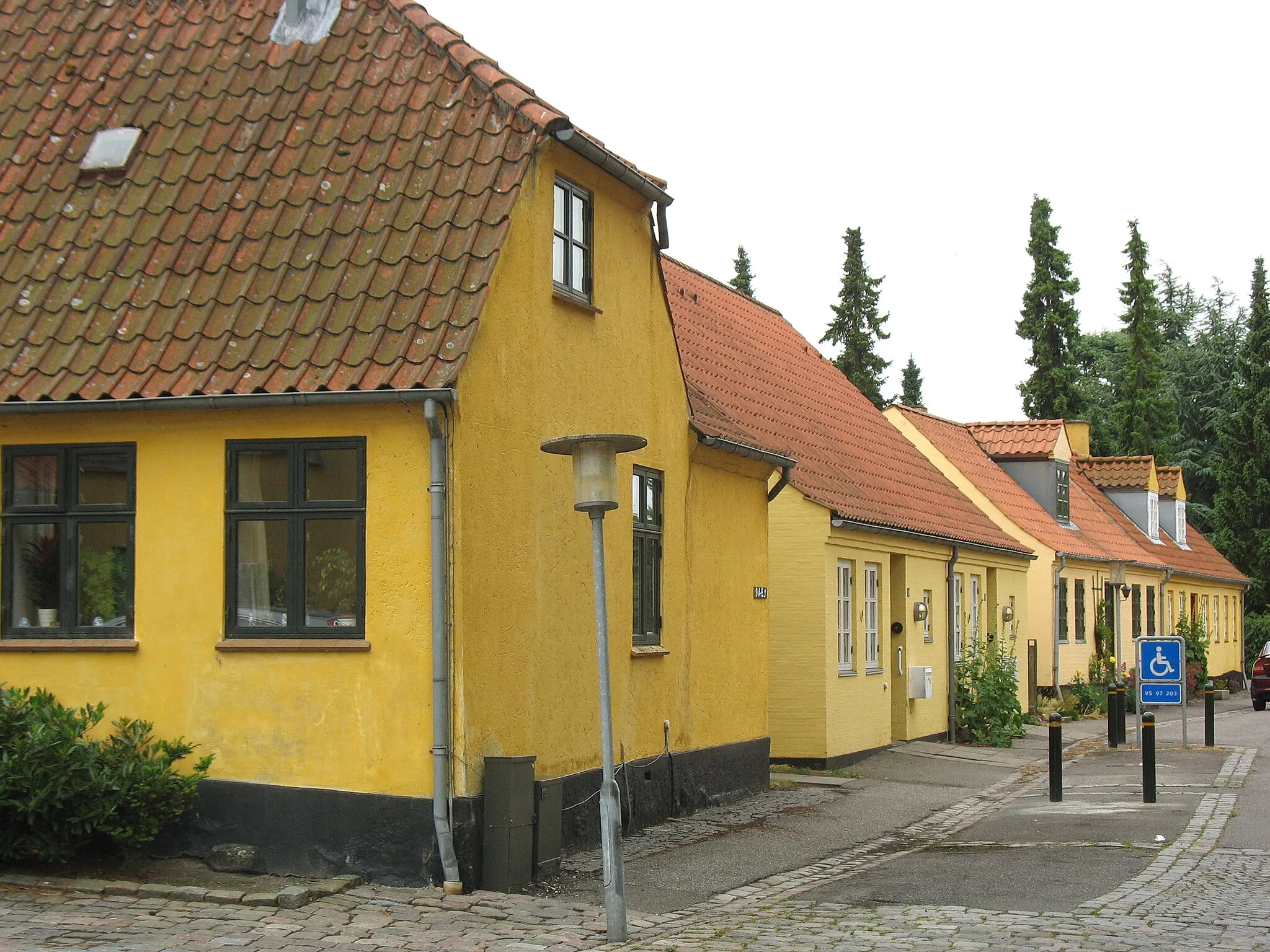 Photo showing: Old houses in the town "Maribo" located on the island Lolland in east Denmark.