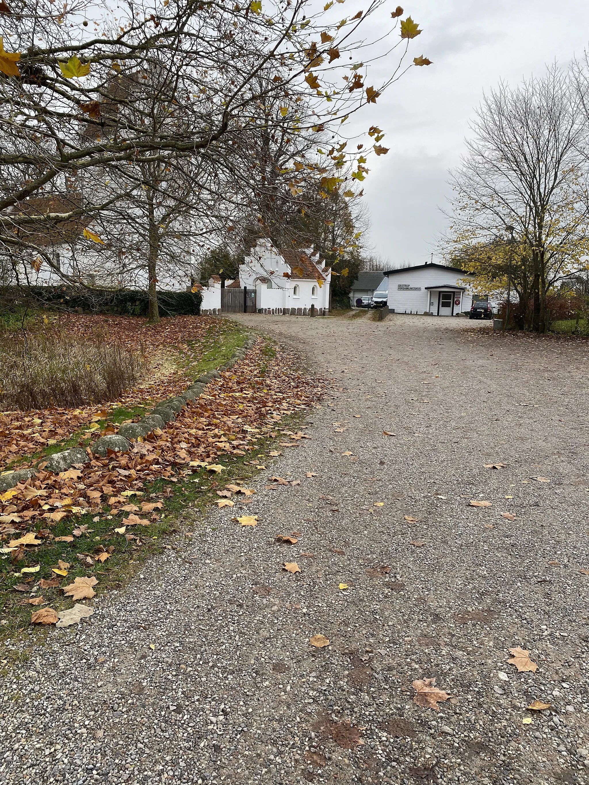 Photo showing: Gadejord ved Dåstrup Kirke og gadekær