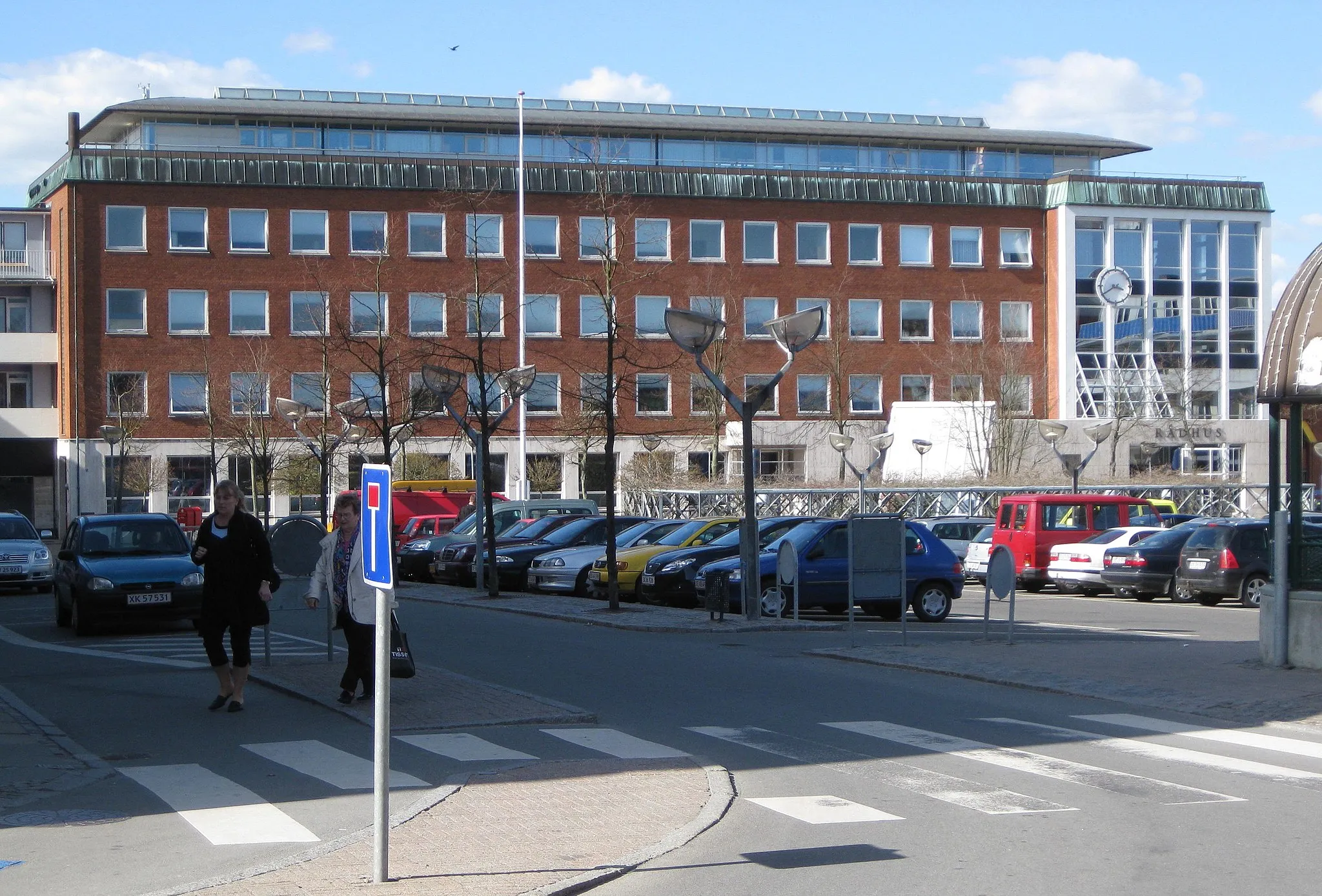 Photo showing: The town hall "Slagelse Rådhus" in Slagelse. The town is located in West Zealand, Denmark.