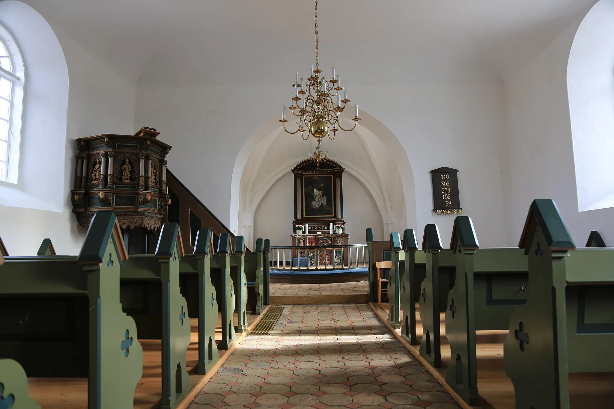 Photo showing: Vejleby church, Lolland, Denmark