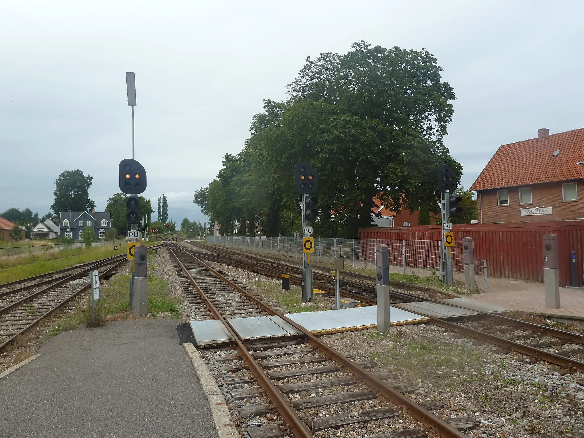 Photo showing: Hårlev Station on Østbanen in Denmark.