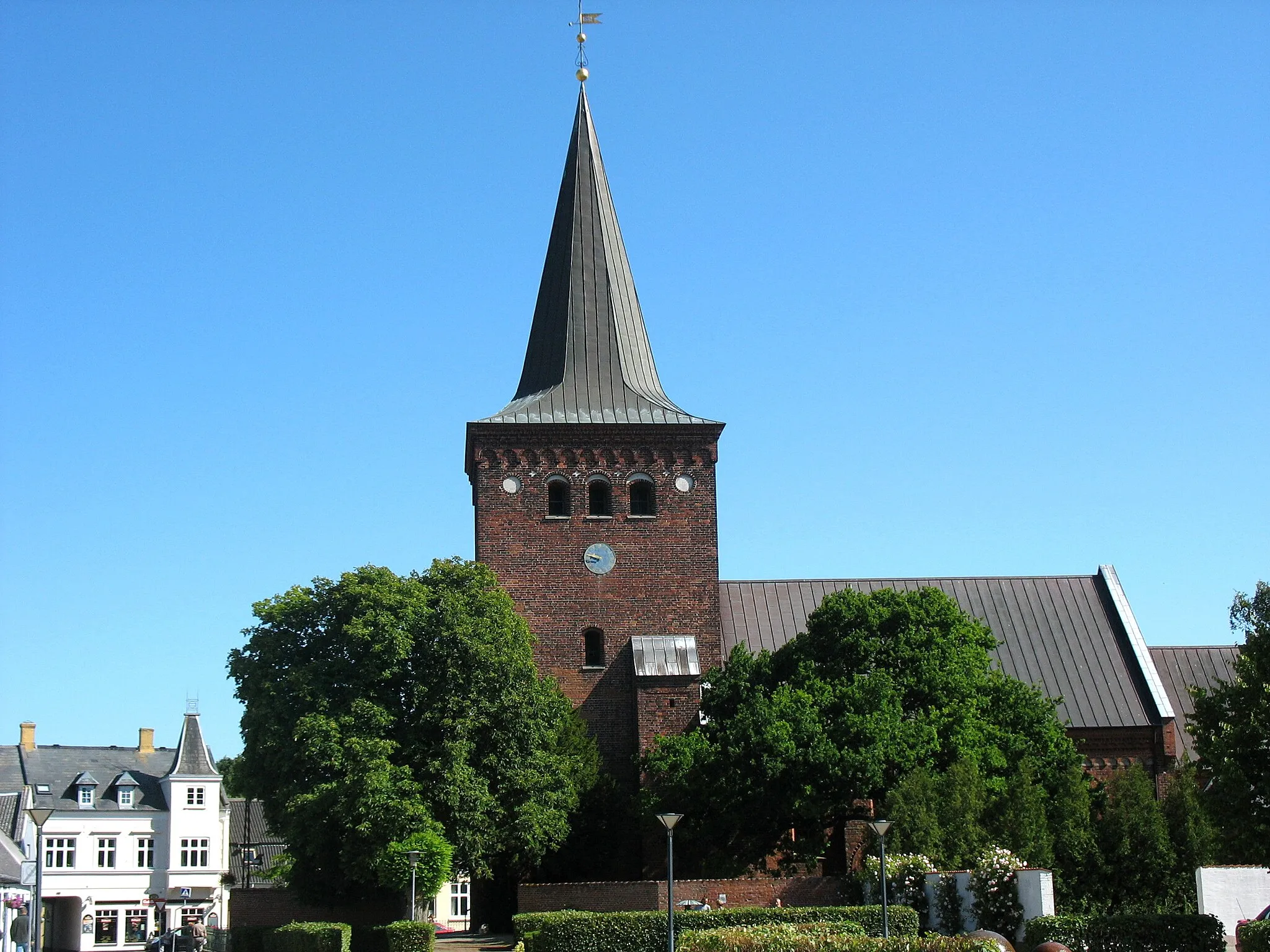 Photo showing: The church "Sakskøbing Kirke" in the small town "Sakskøbing". The town is located on the island Lolland in east Denmark.