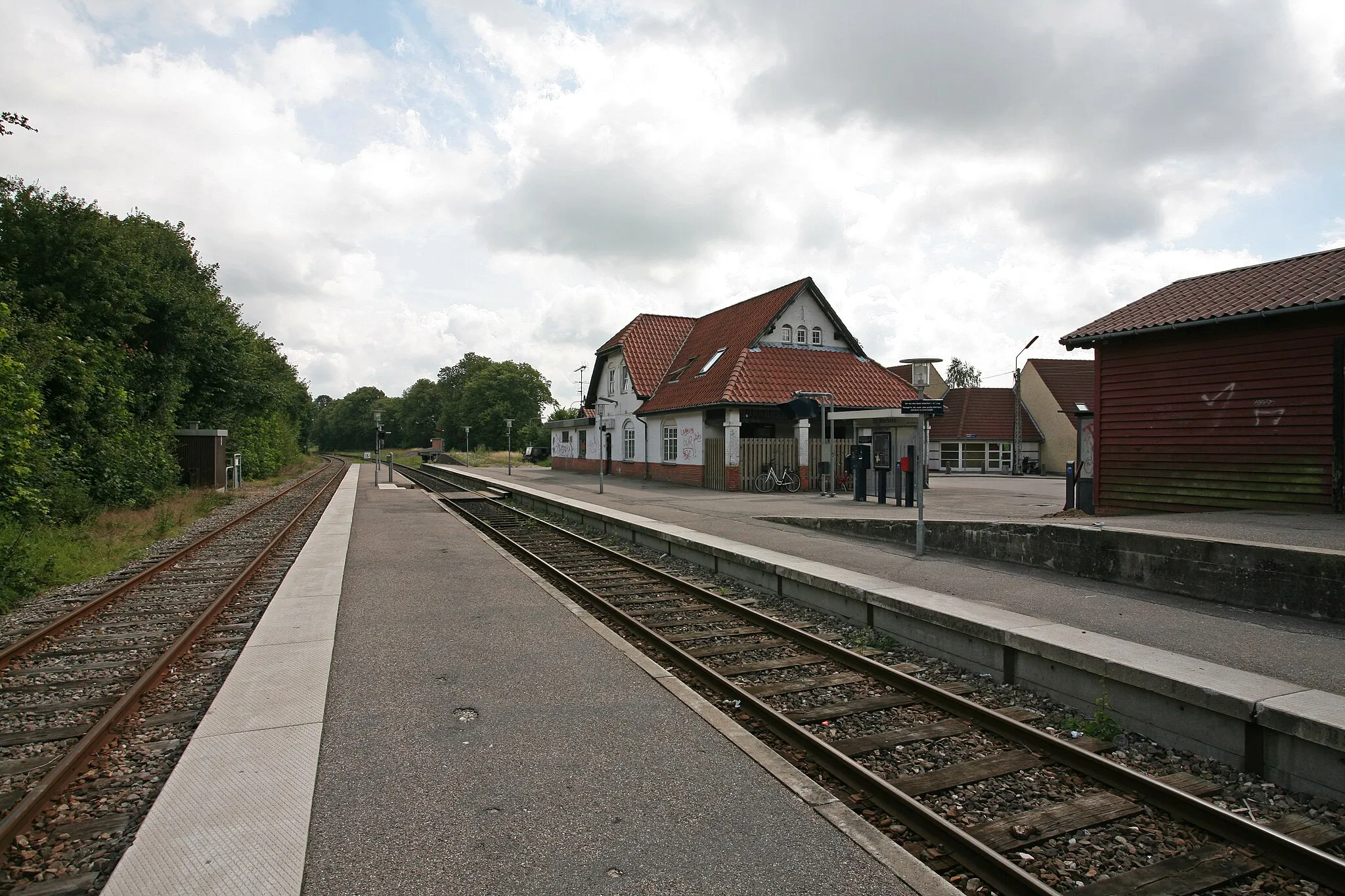 Photo showing: Picture of St. Merløse Railway Station (St. Merløse - Denmark)