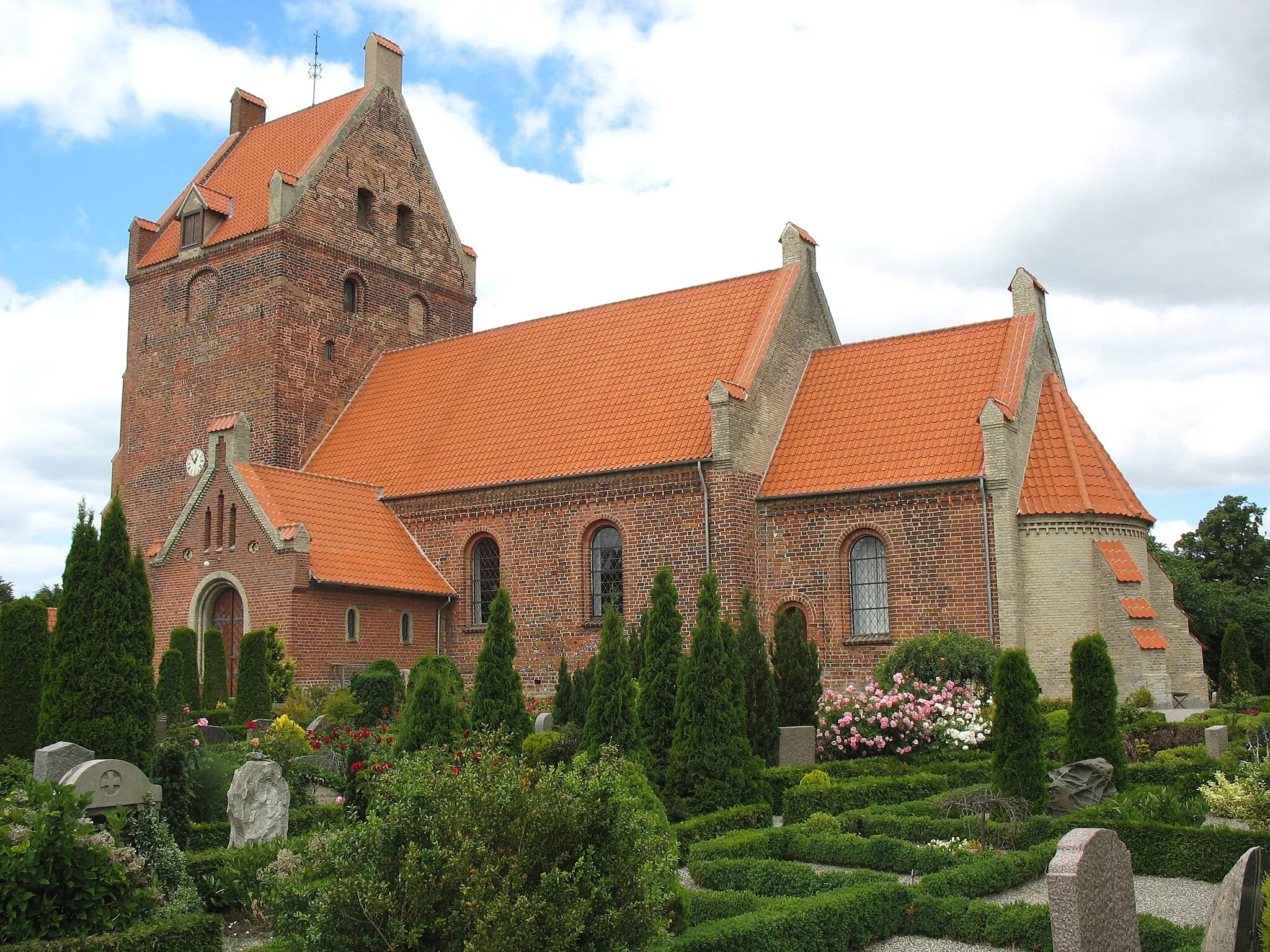 Photo showing: The church "Væggerløse Kirke" in the small town "Væggerløse" located on the island Falster in east Denmark.
