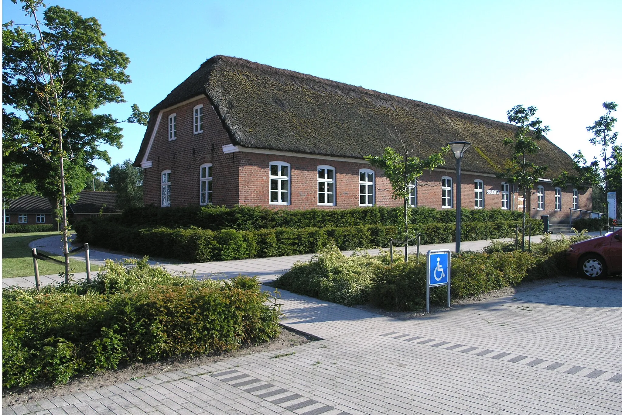 Photo showing: Oksbøl Bibliotek - bygningen udefra